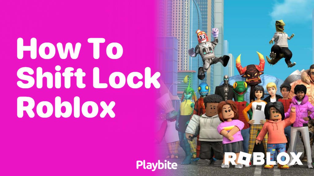 How To Enable Shift Lock In Roblox A Simple Guide Playbite