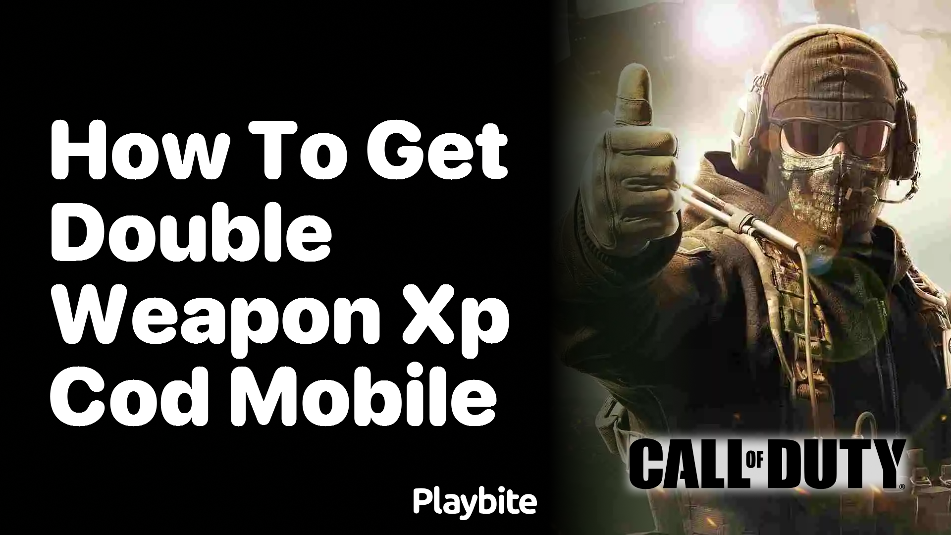 How To Get Double Weapon XP In COD Mobile Playbite