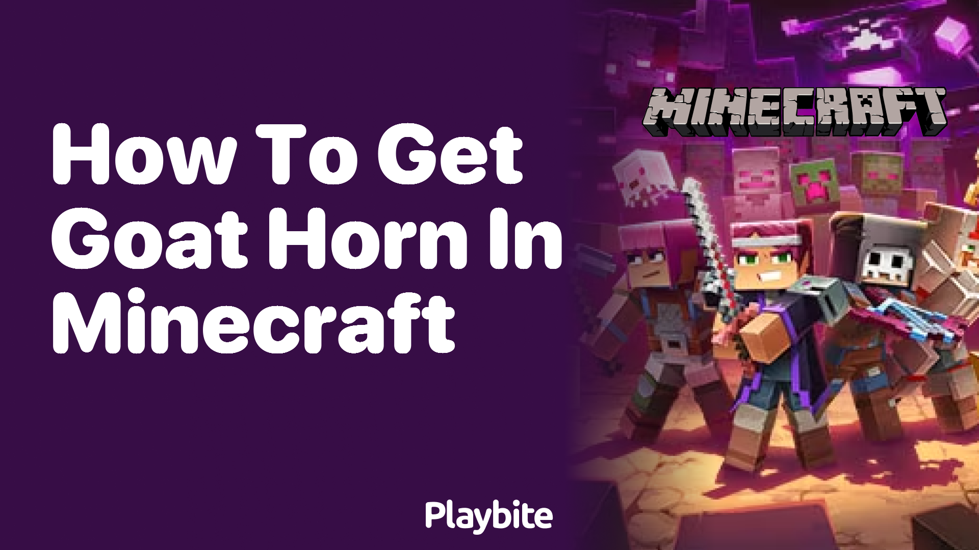 How To Get A Goat Horn In Minecraft A Step By Step Guide Playbite