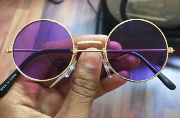 Round Purple Sunglasses