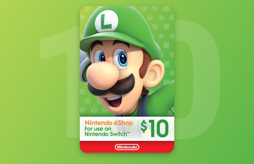 $10 Nintendo eShop Gift Card