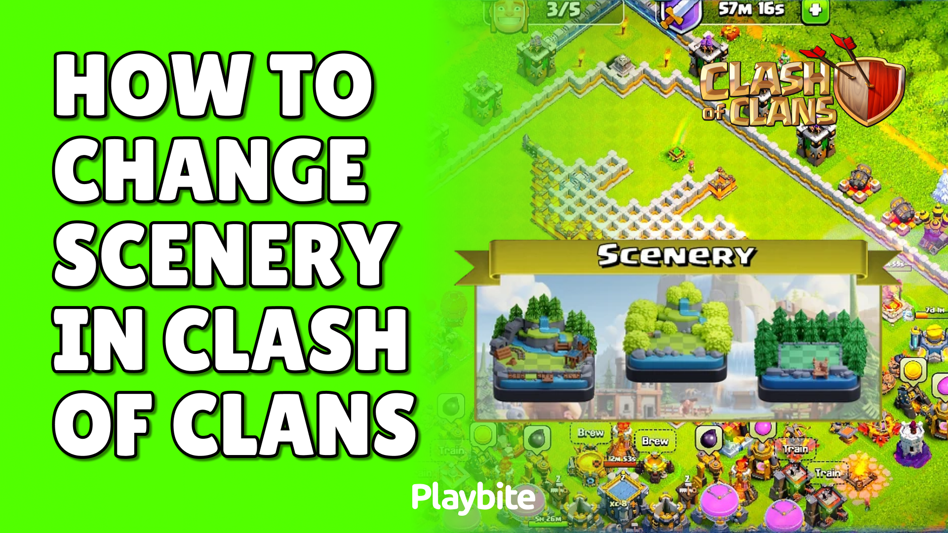 How To Change Scenery In Clash Of Clans