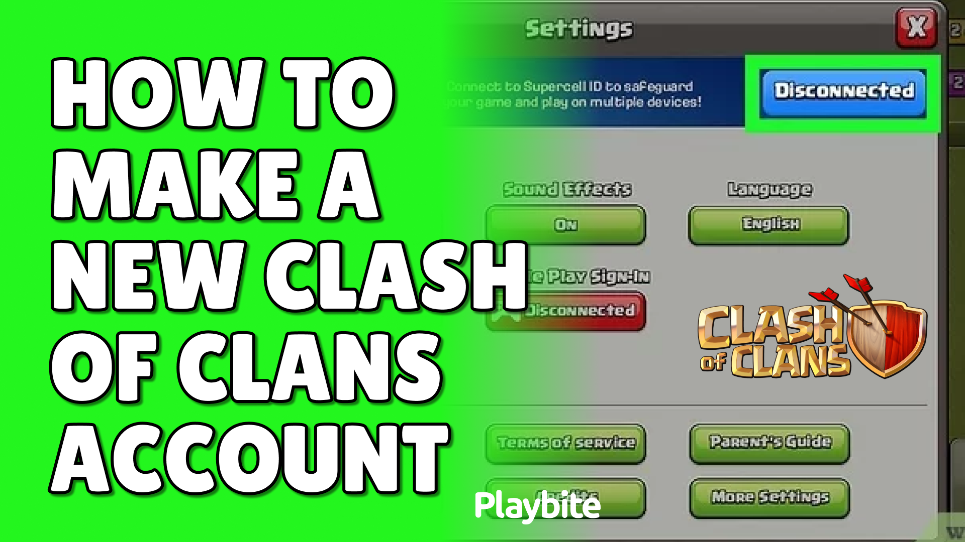 How To Make A New Clash Of Clans Account