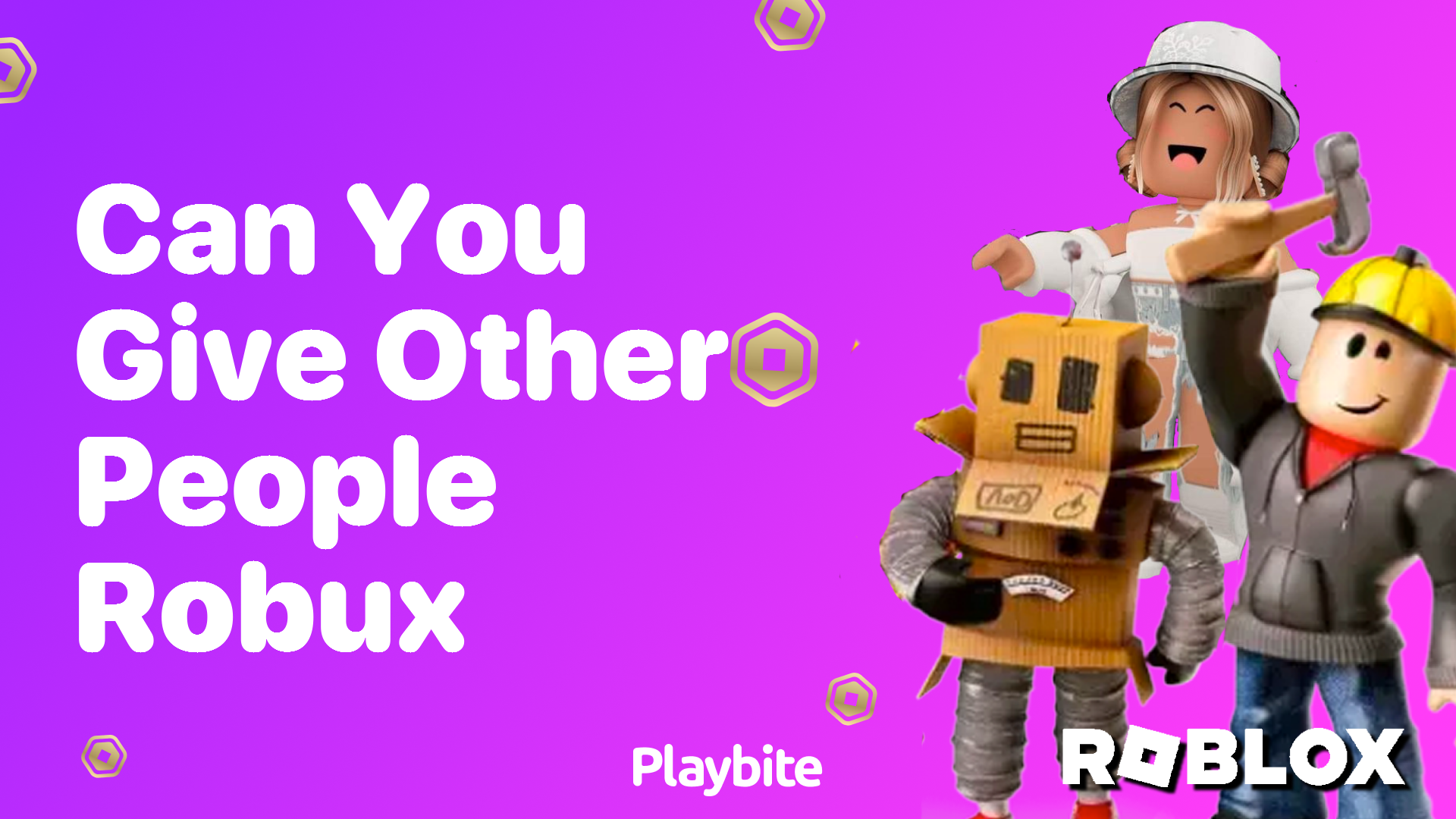 Can You Give Other People Robux in Roblox?