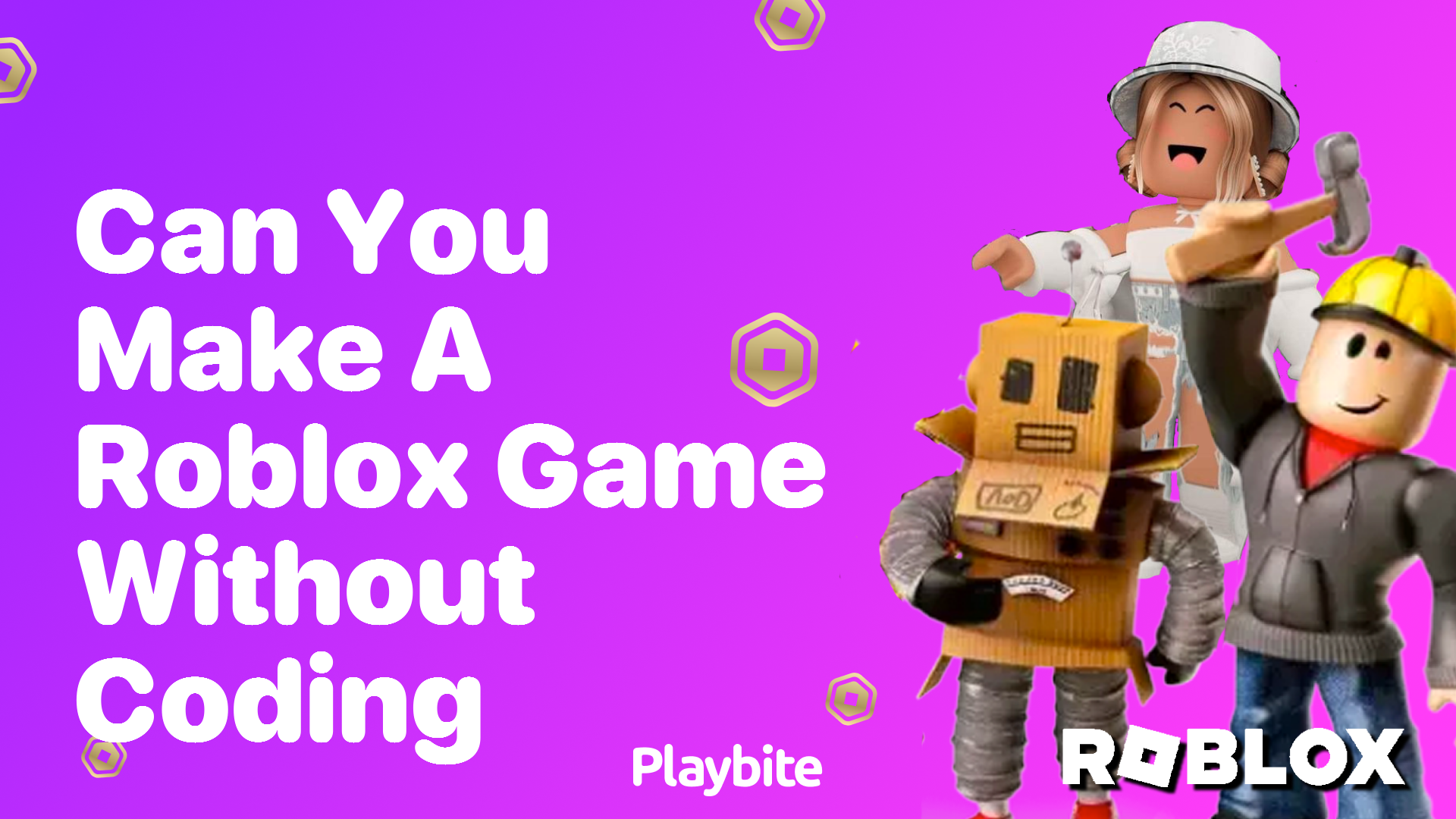 Can You Make a Roblox Game Without Coding? - Playbite