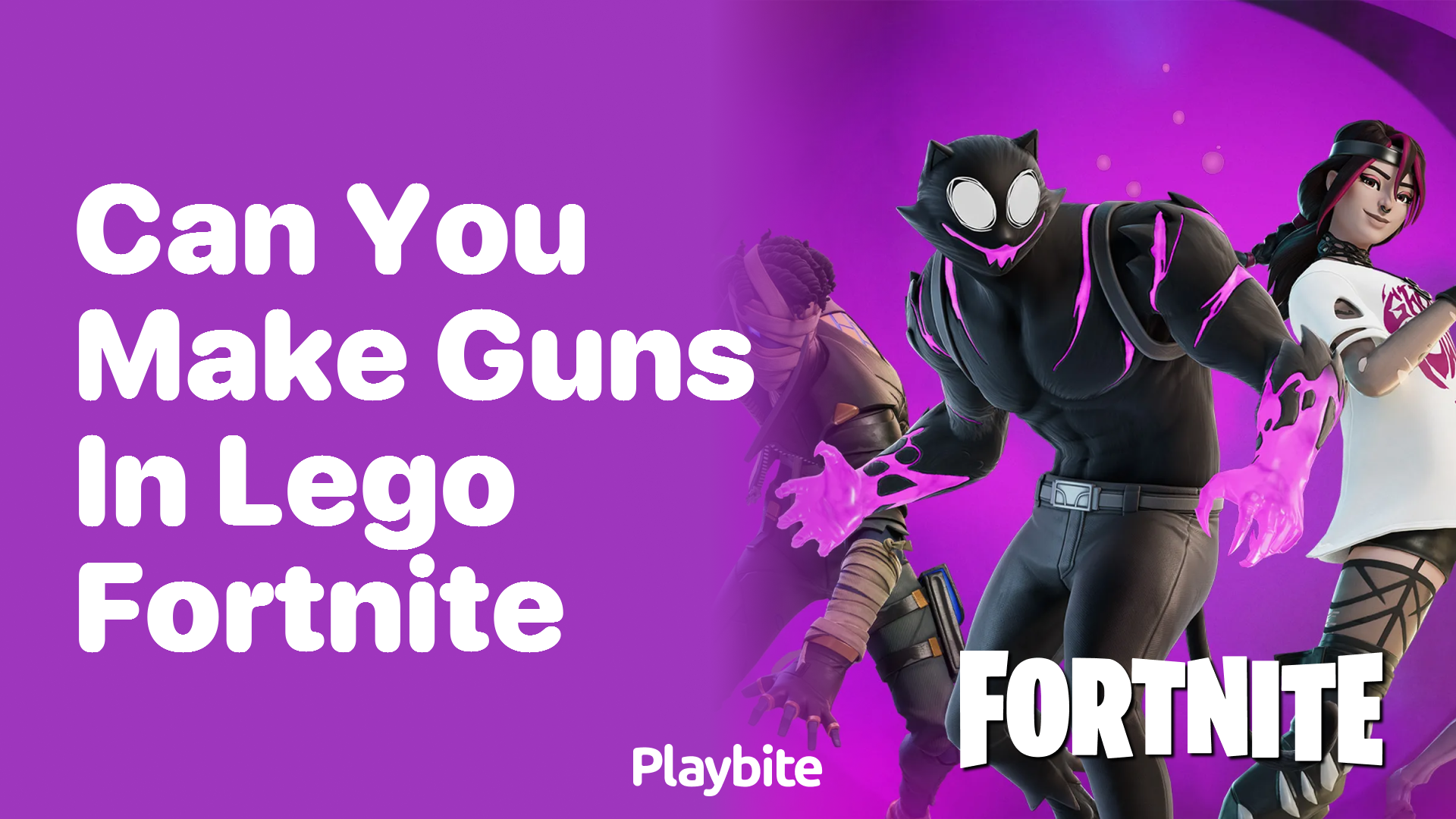 Can You Make Guns in Lego Fortnite?