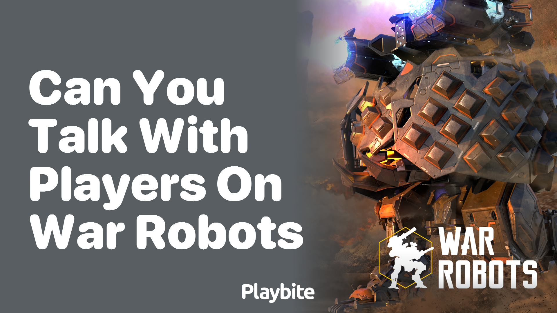 Can You Talk with Players on War Robots?