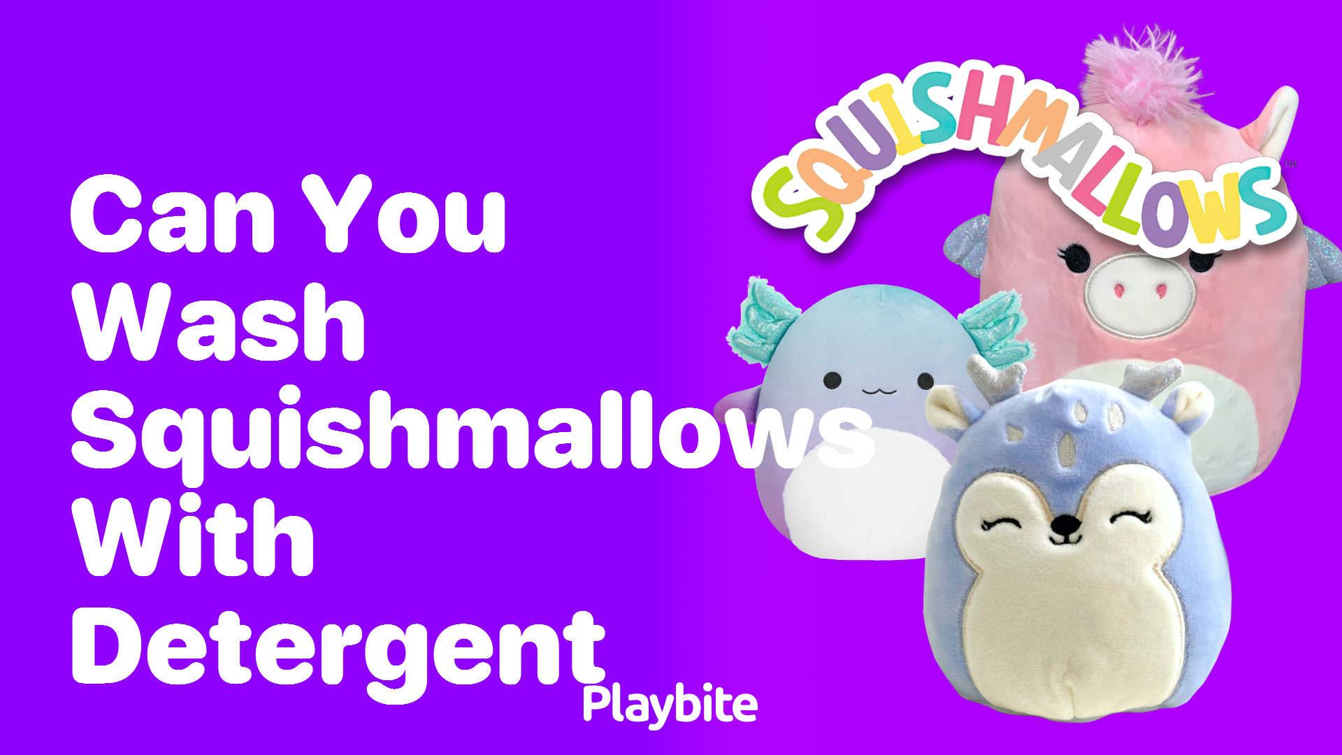 Can You Wash Squishmallows with Detergent? Find Out Here!