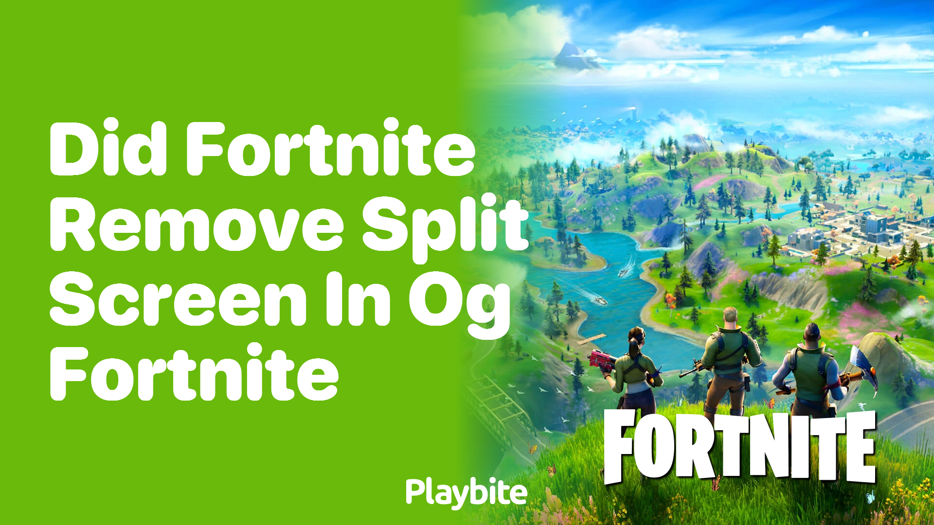 Did Fortnite Remove Split Screen in OG Fortnite?