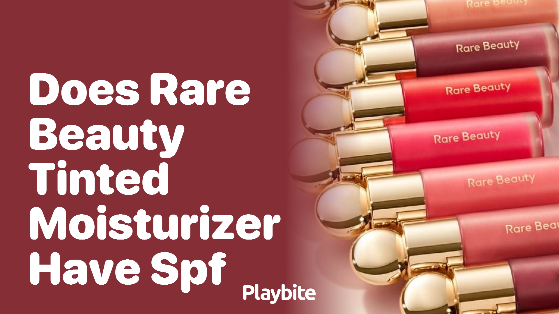 Does Rare Beauty Tinted Moisturizer have SPF?