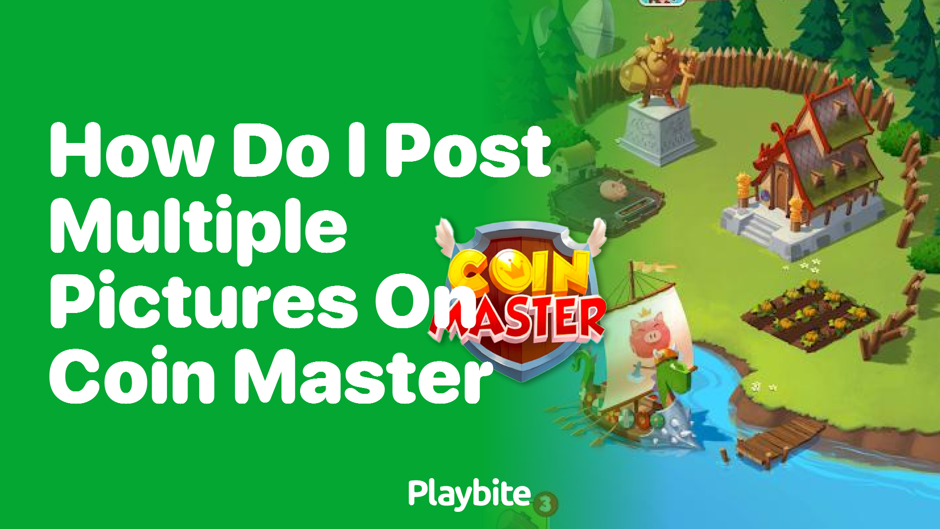 How do I post multiple pictures on Coin Master?