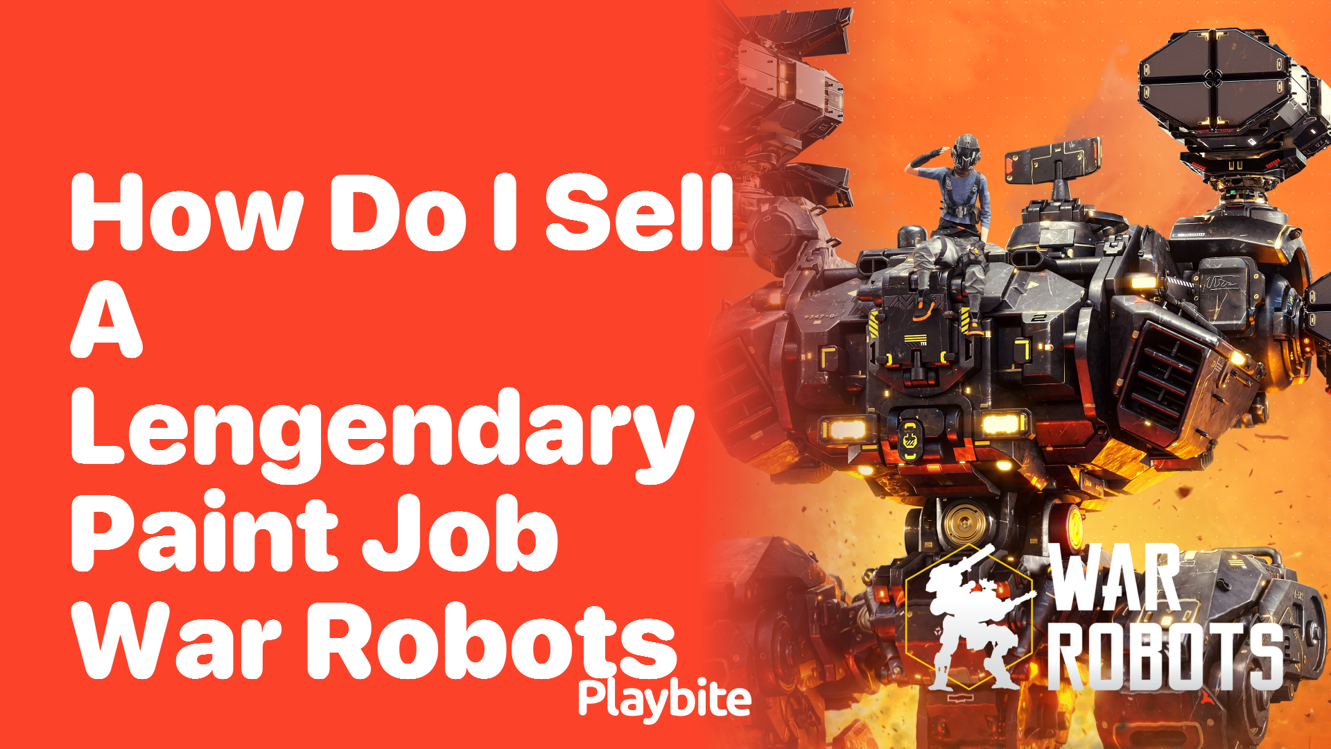 How Do I Sell a Legendary Paint Job in War Robots?