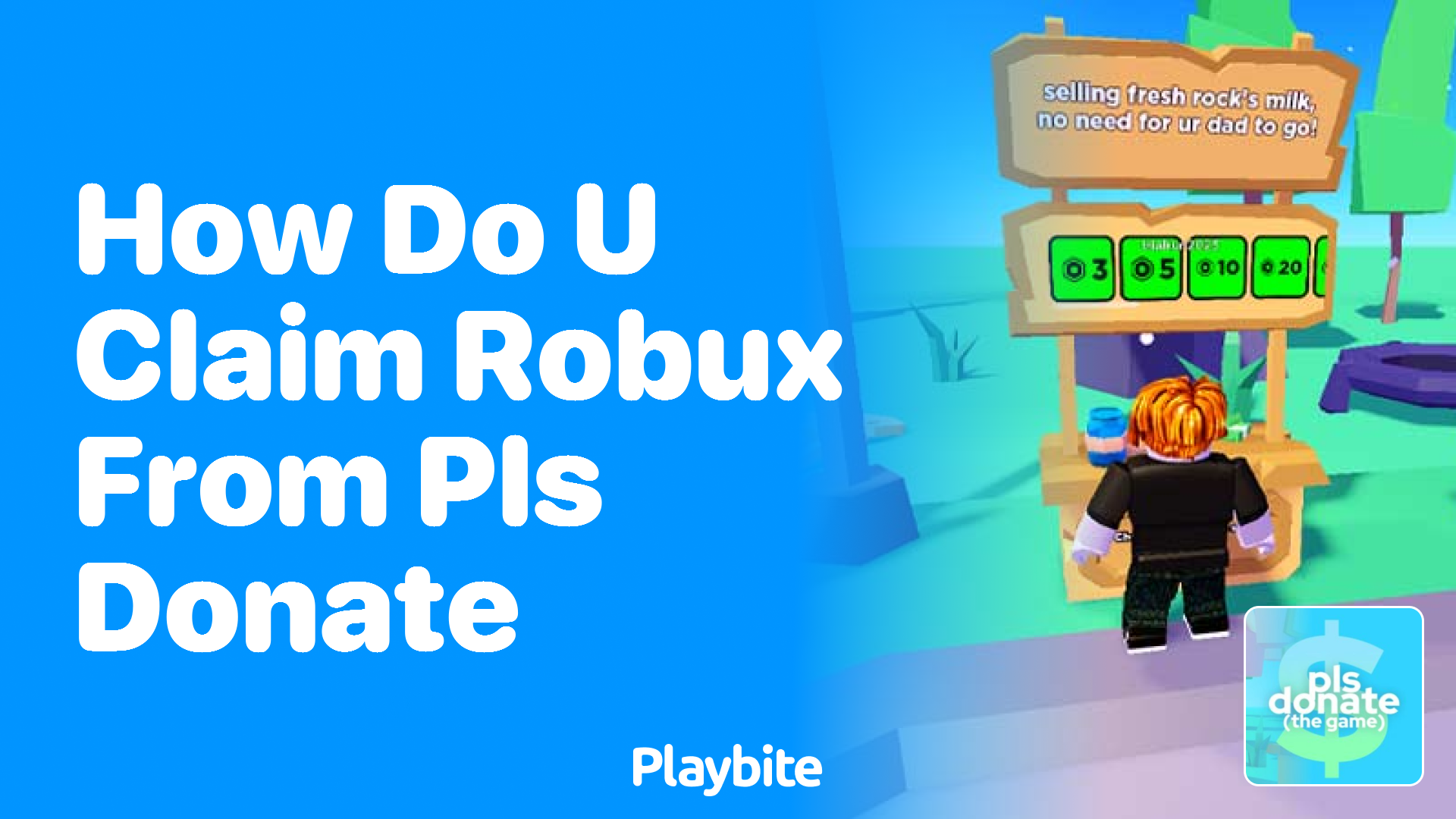 How Do You Claim Robux from PLS DONATE?