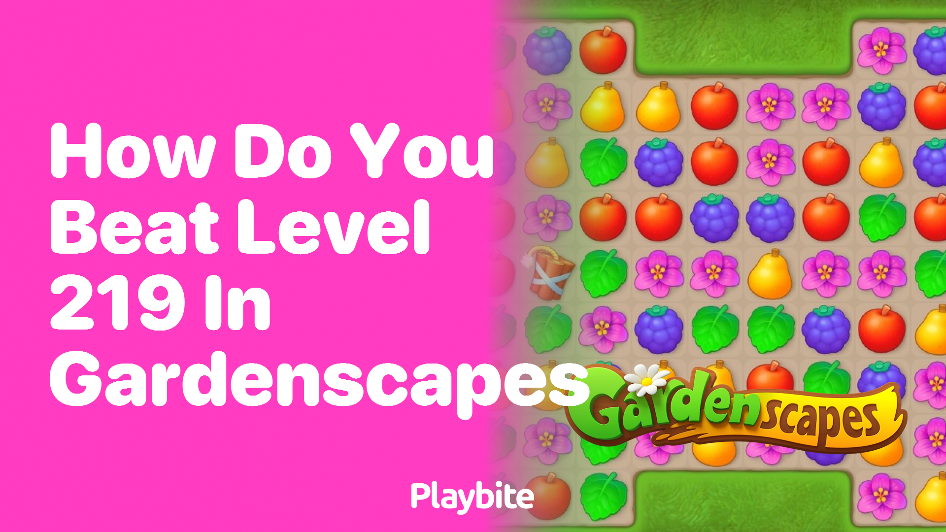 How Do You Beat Level 219 in Gardenscapes?