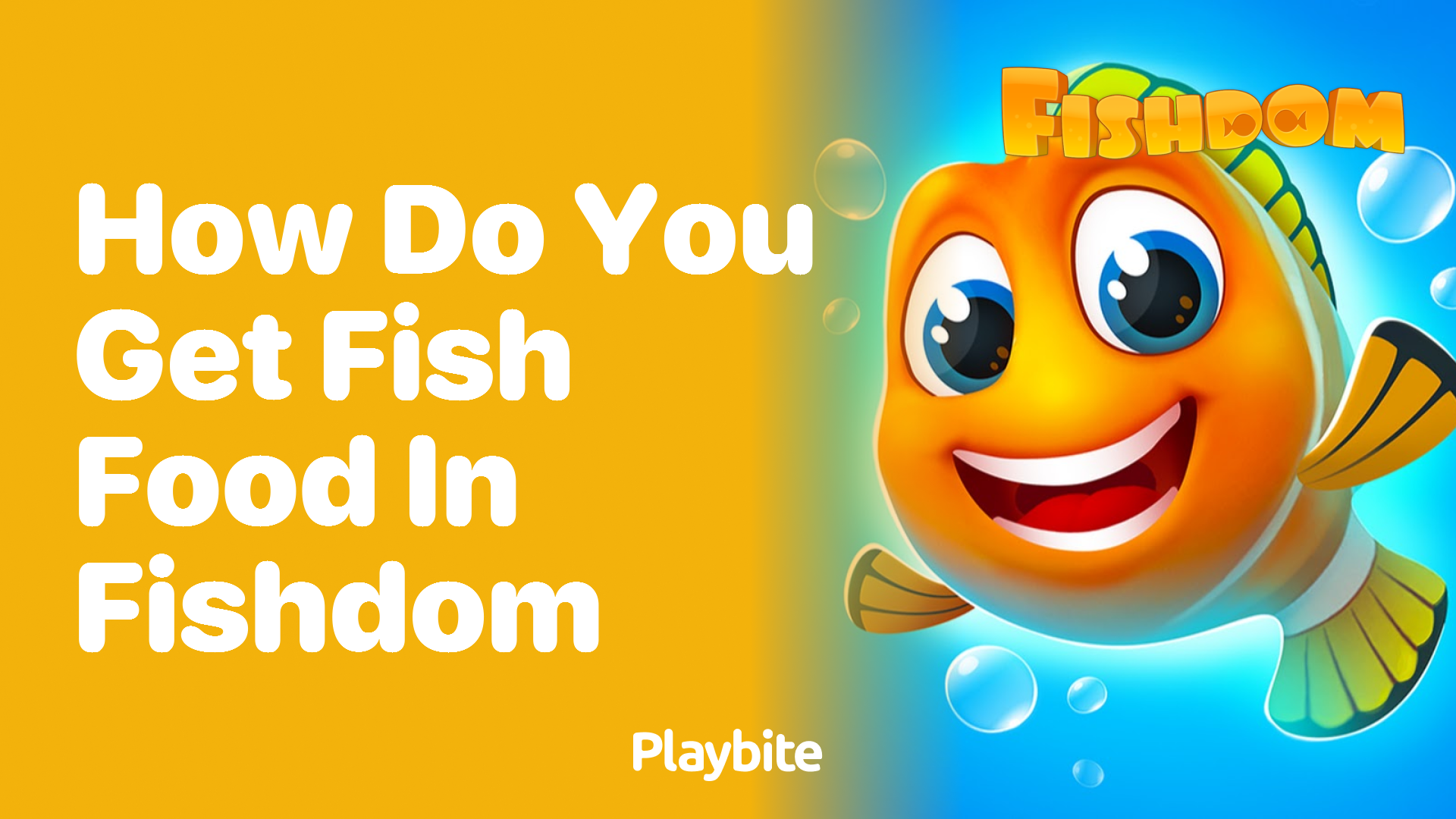 How Do You Get Fish Food in Fishdom?