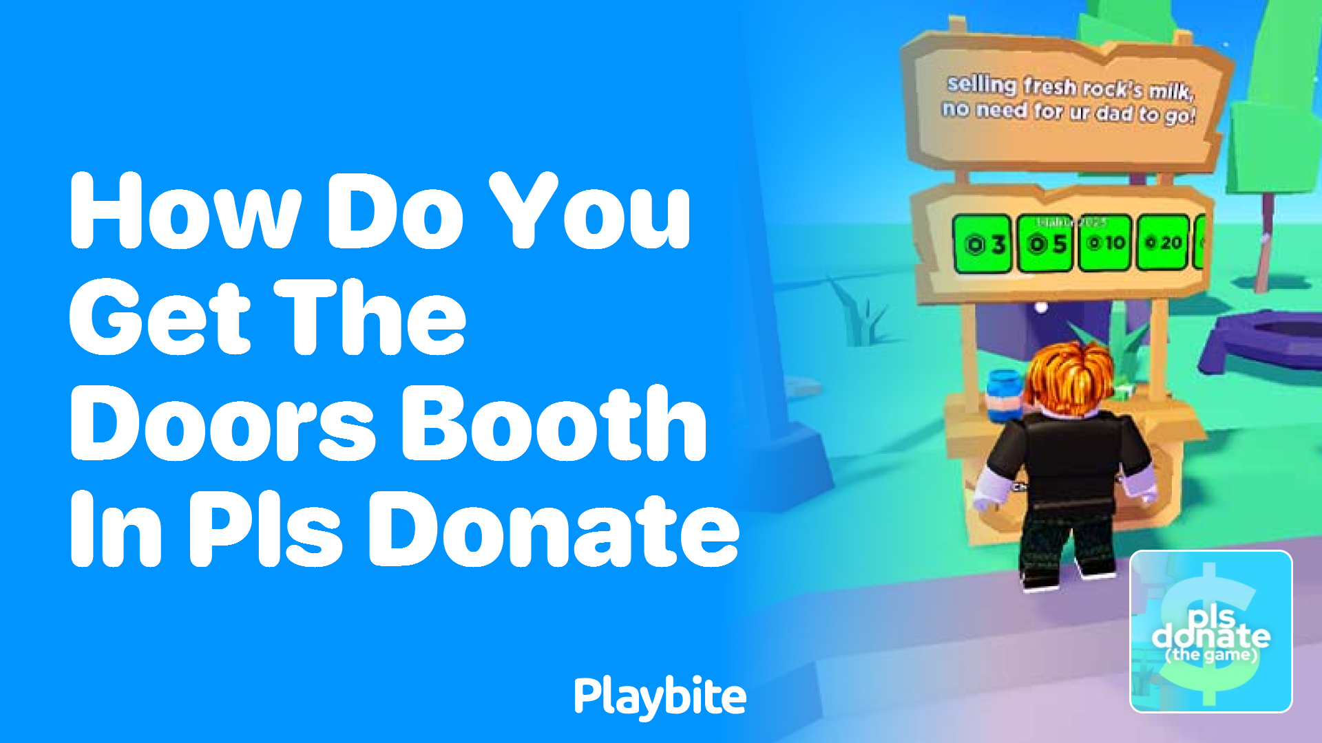 How Do You Get the Doors Booth in PLS DONATE?