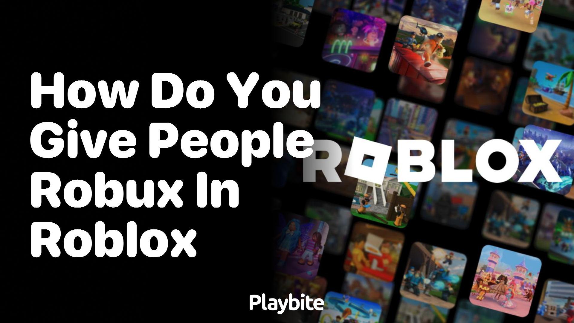 How do you give people Robux in Roblox?