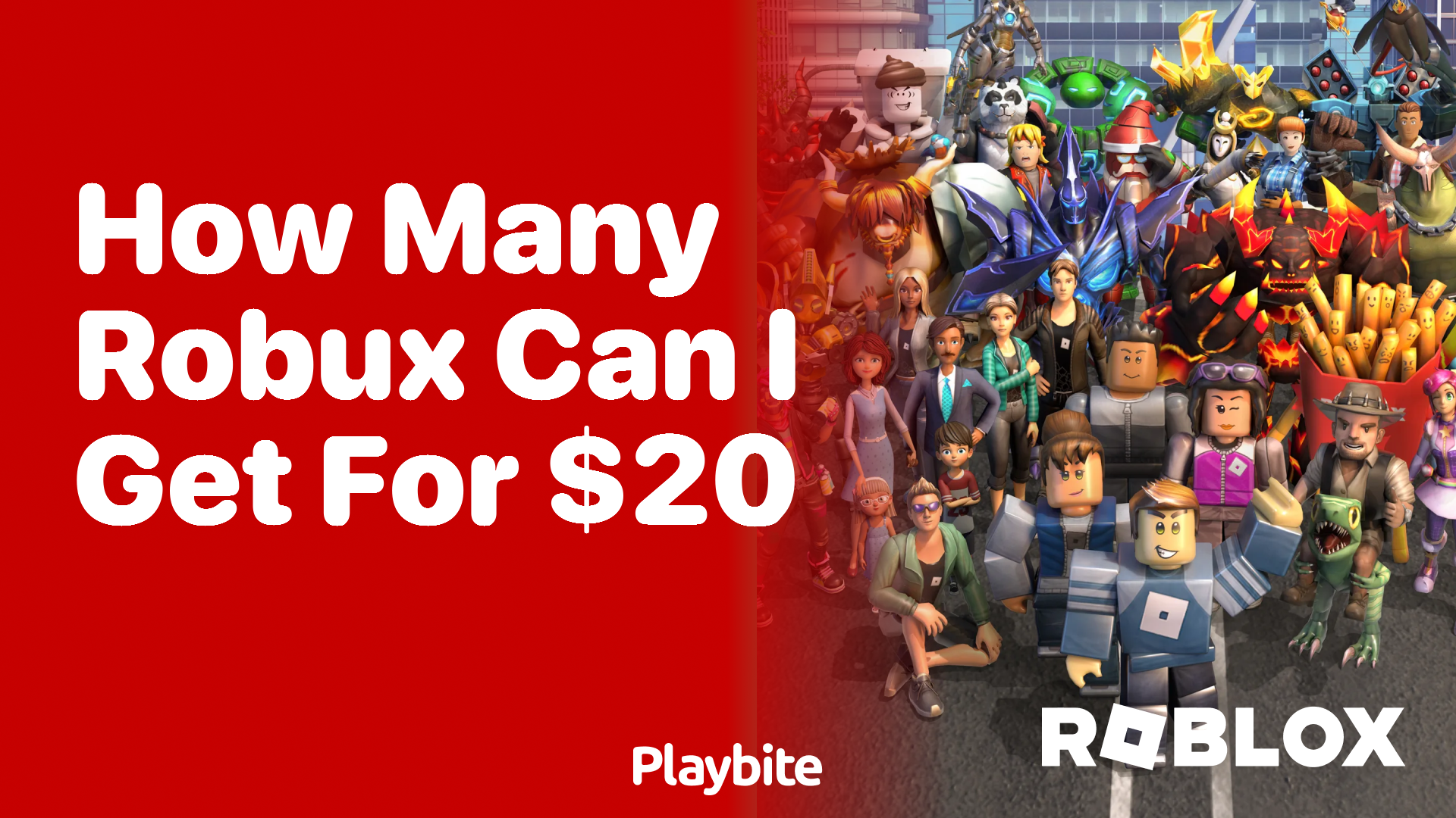 How Many Robux Can I Get for $20?