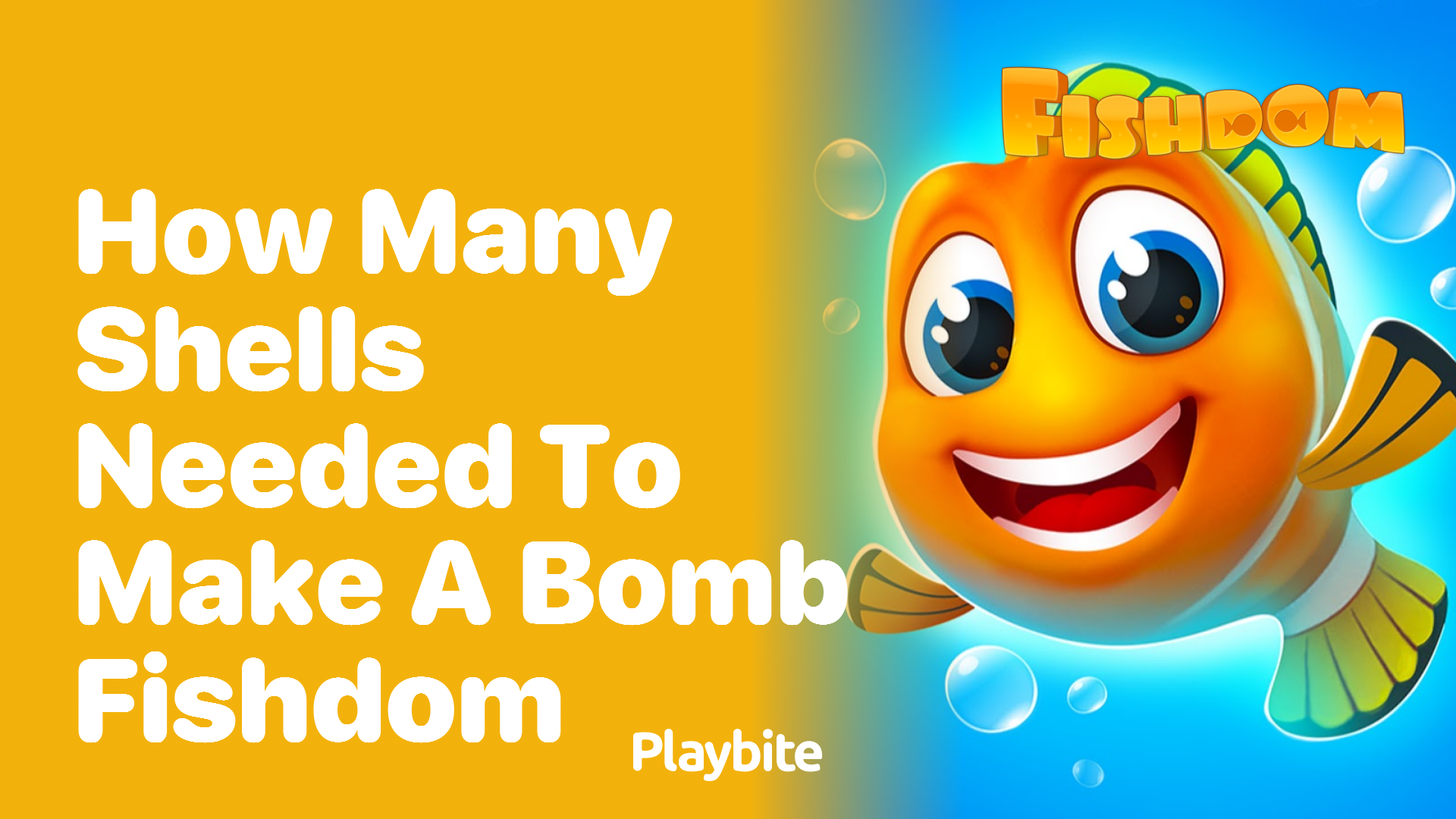 How Many Shells Needed to Make a Bomb in Fishdom?