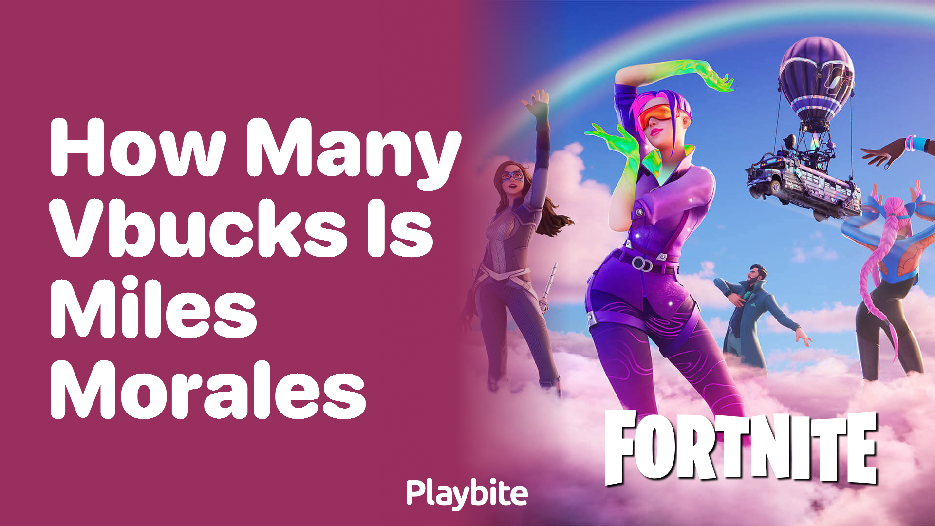 How Many V-Bucks Is Miles Morales in Fortnite? - Playbite