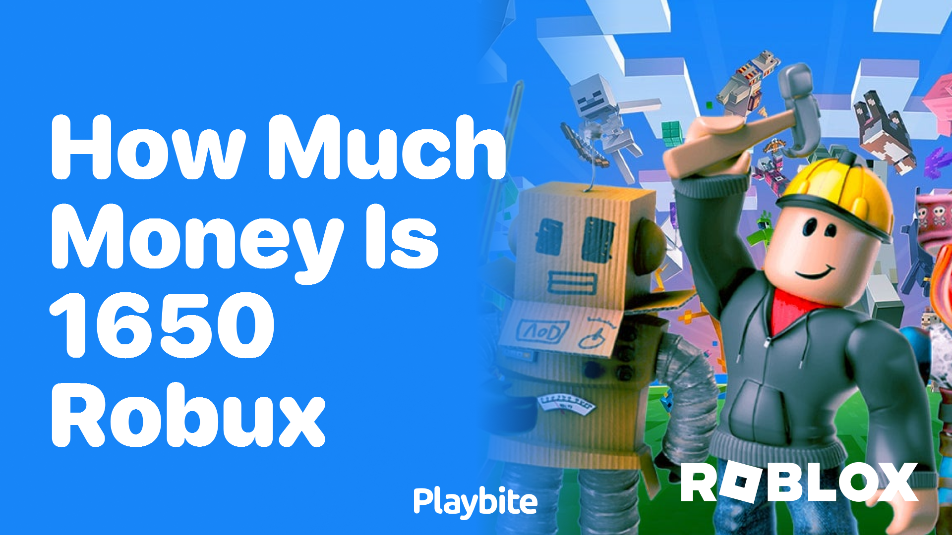 How Much Money Is 1650 Robux?