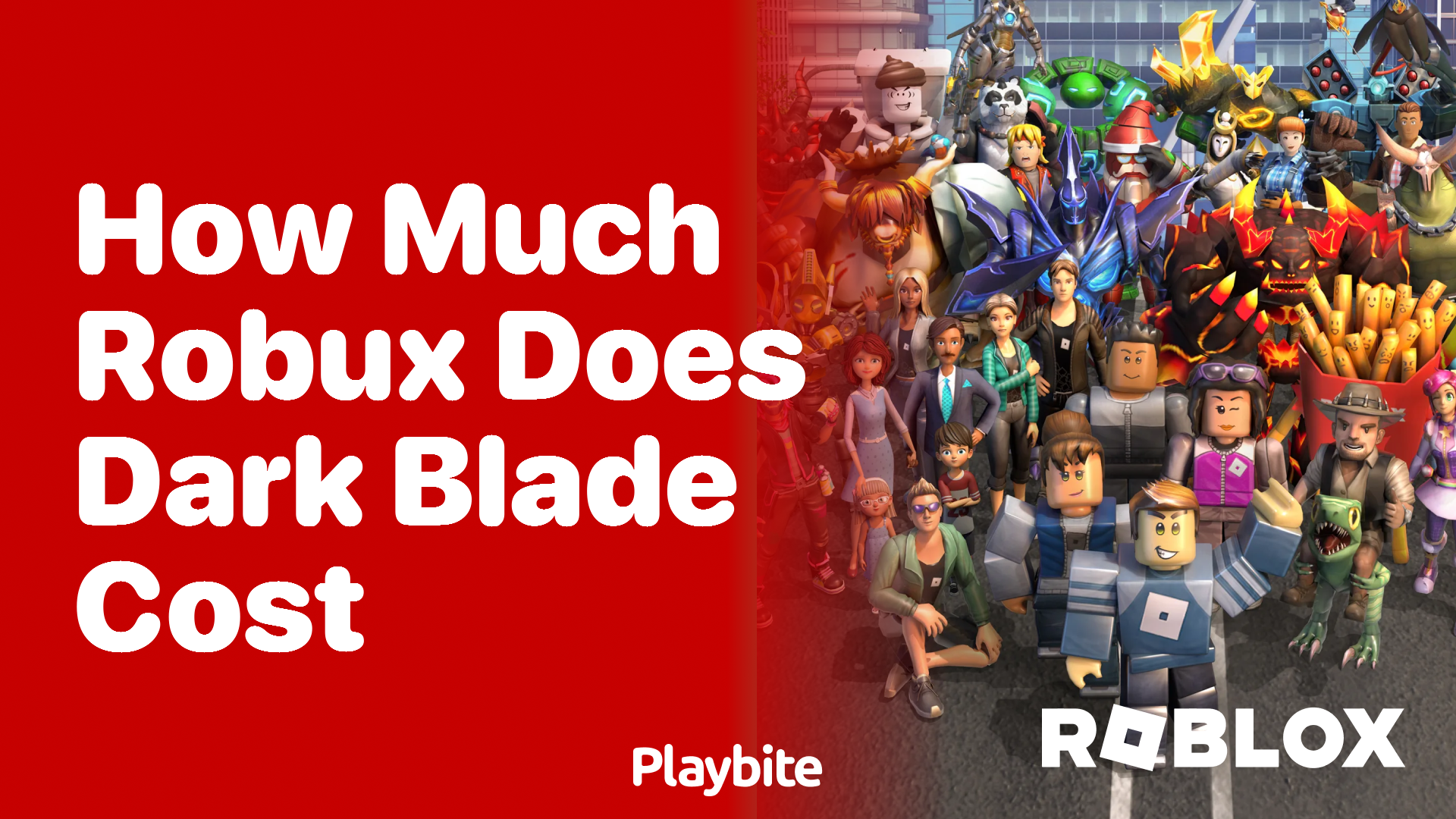 How Much Does the Dark Blade Cost in Robux?