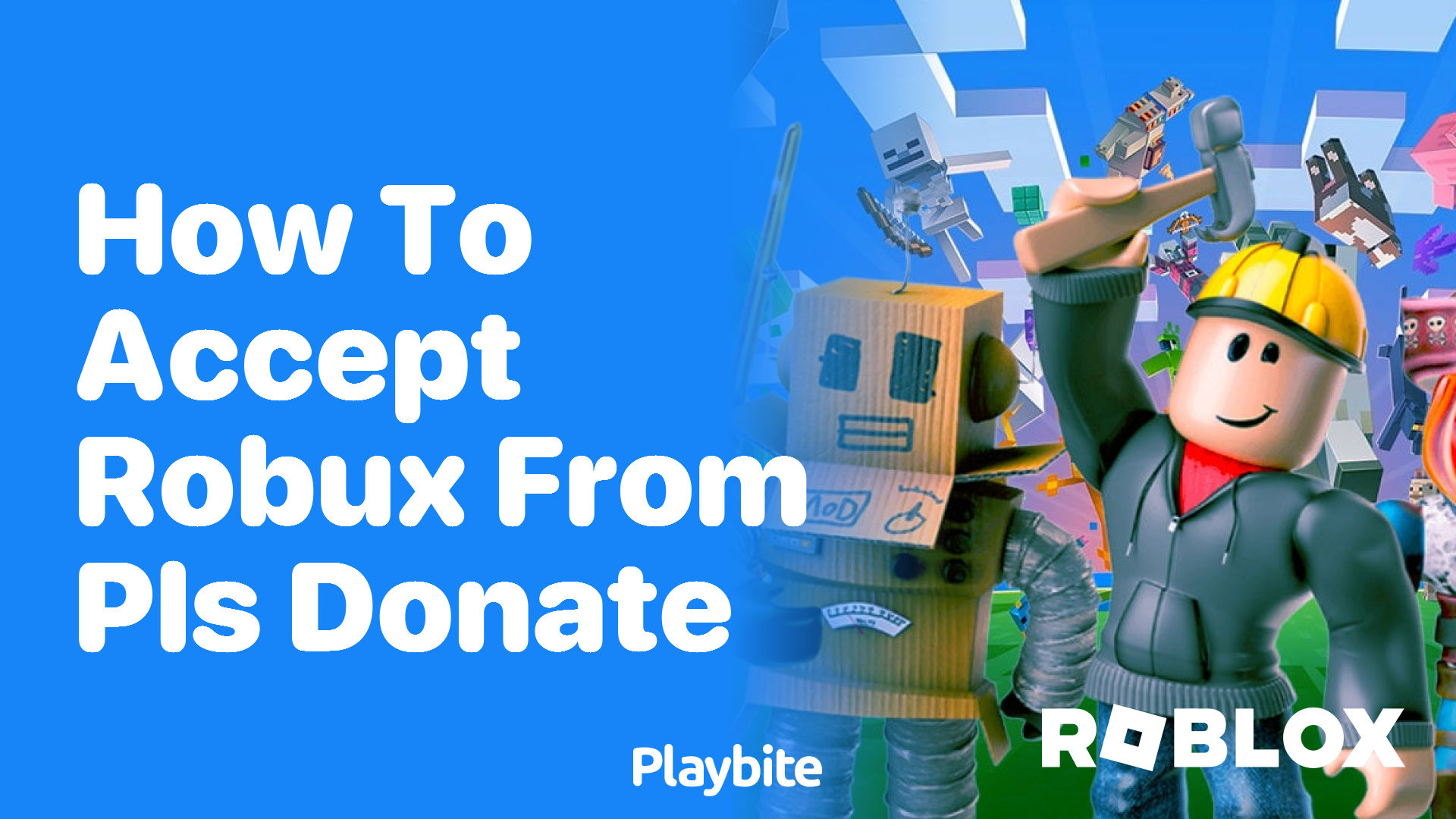 How to Accept Robux from PLS Donate in Roblox