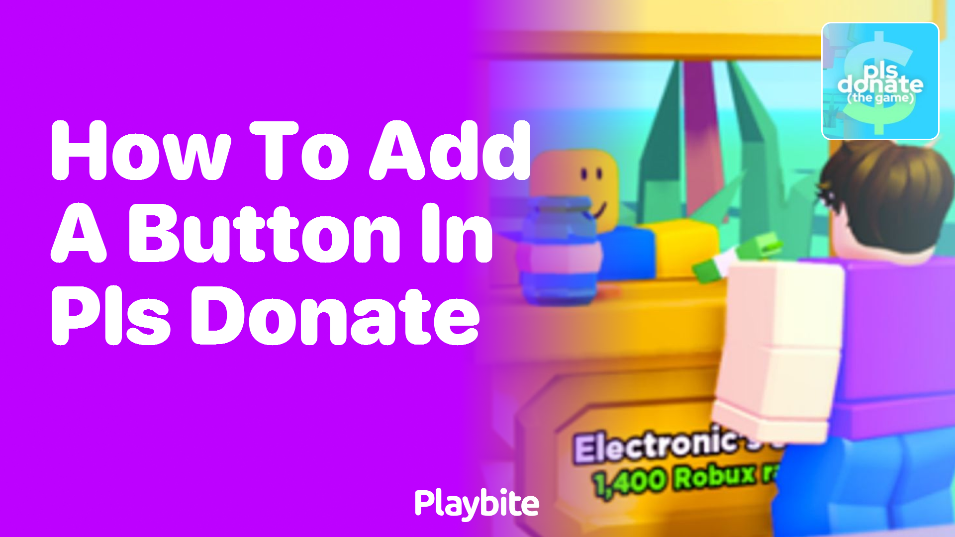 How to Add a Button in PLS DONATE on Roblox