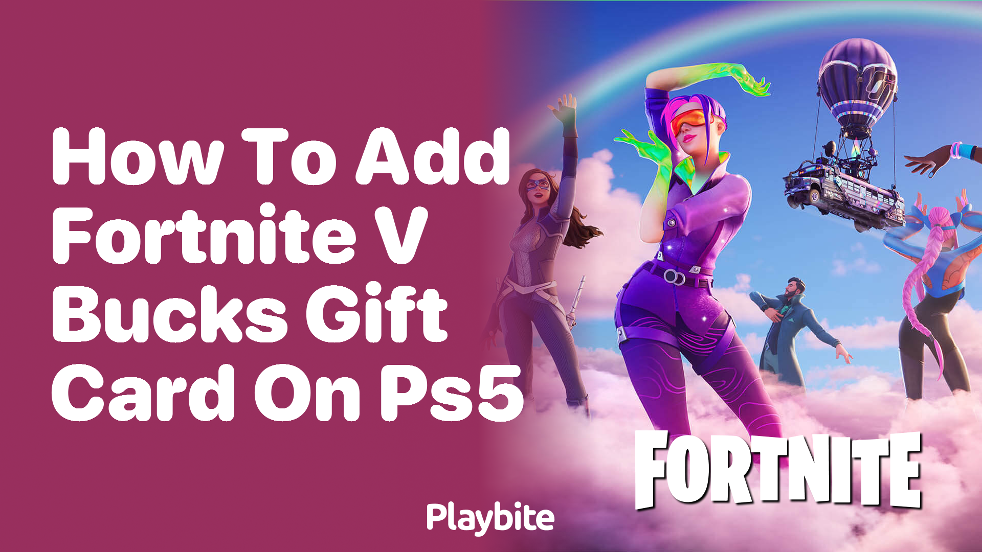 How to Add a Fortnite V-Bucks Gift Card on PS5