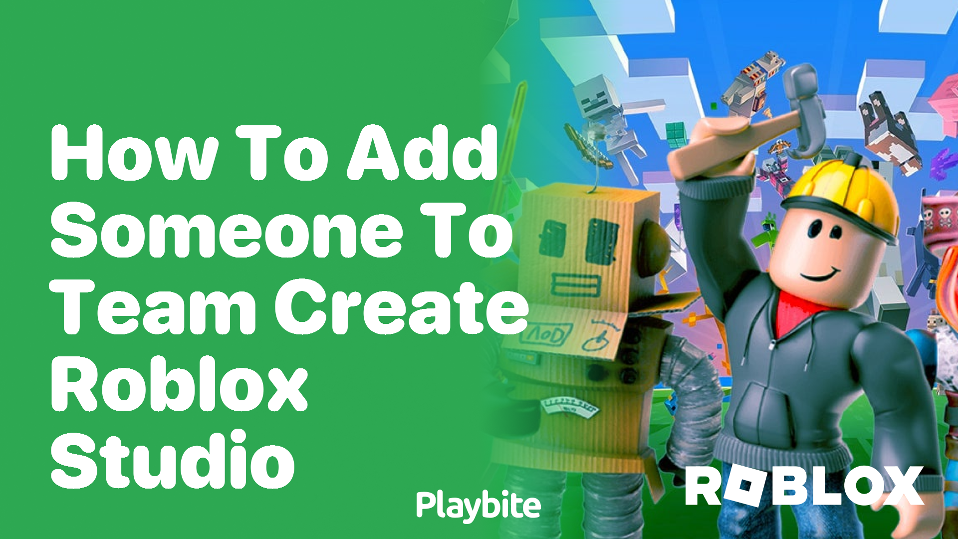 How to Add Someone to Team Create in Roblox Studio - Playbite