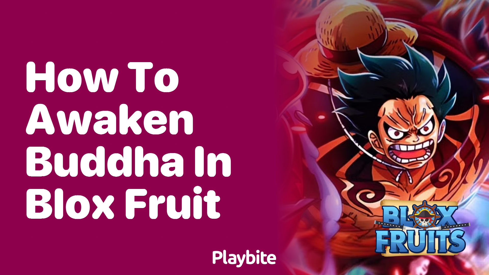 How to Awaken Buddha in Blox Fruit