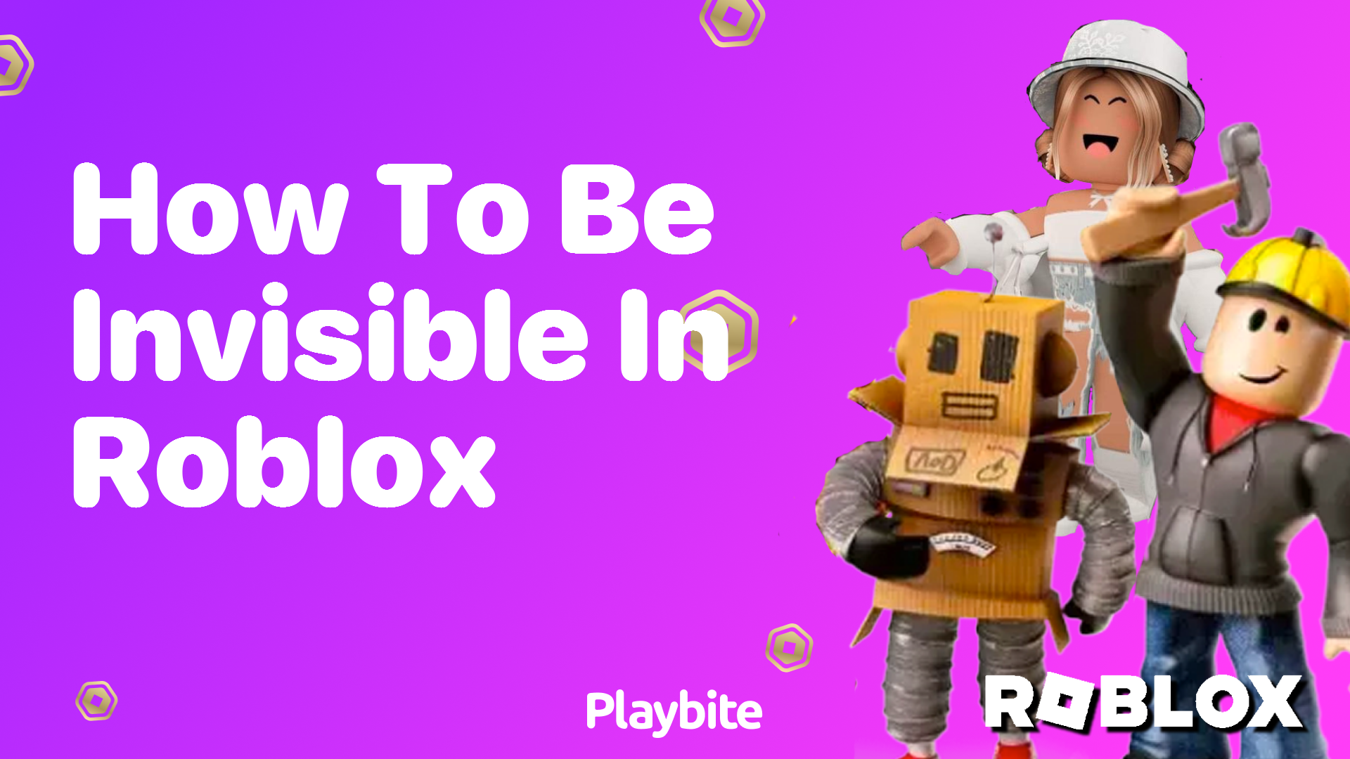 How to Be Invisible in Roblox