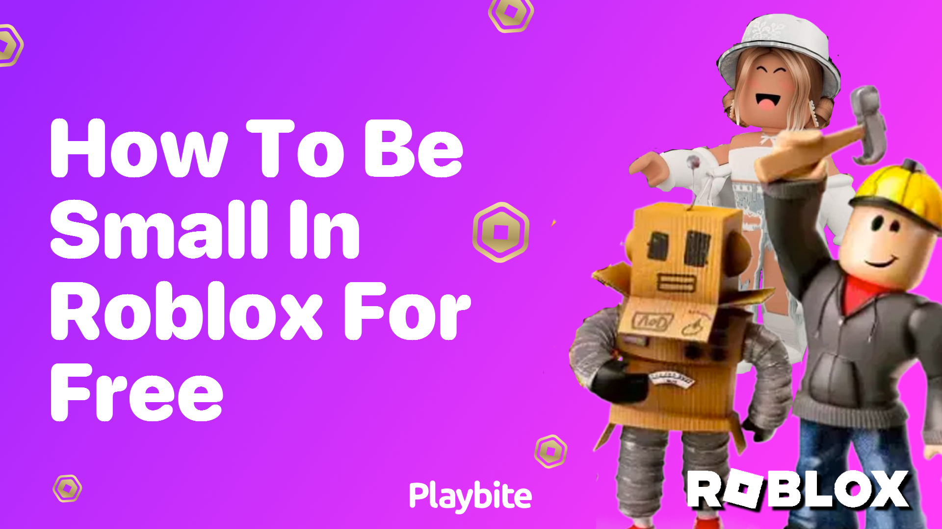 How to Be Small in Roblox for Free