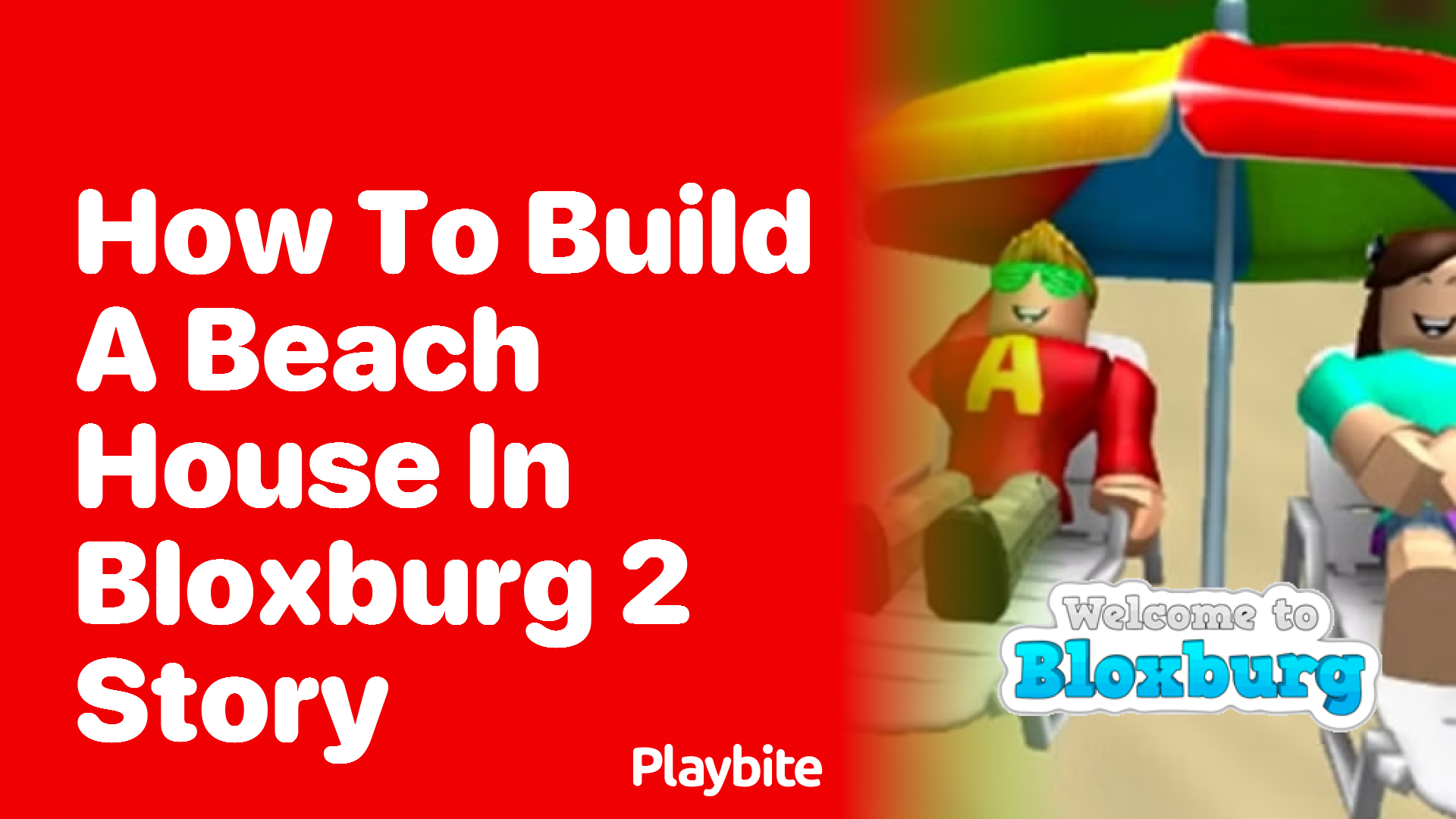 How to Build a 2-Story Beach House in Bloxburg