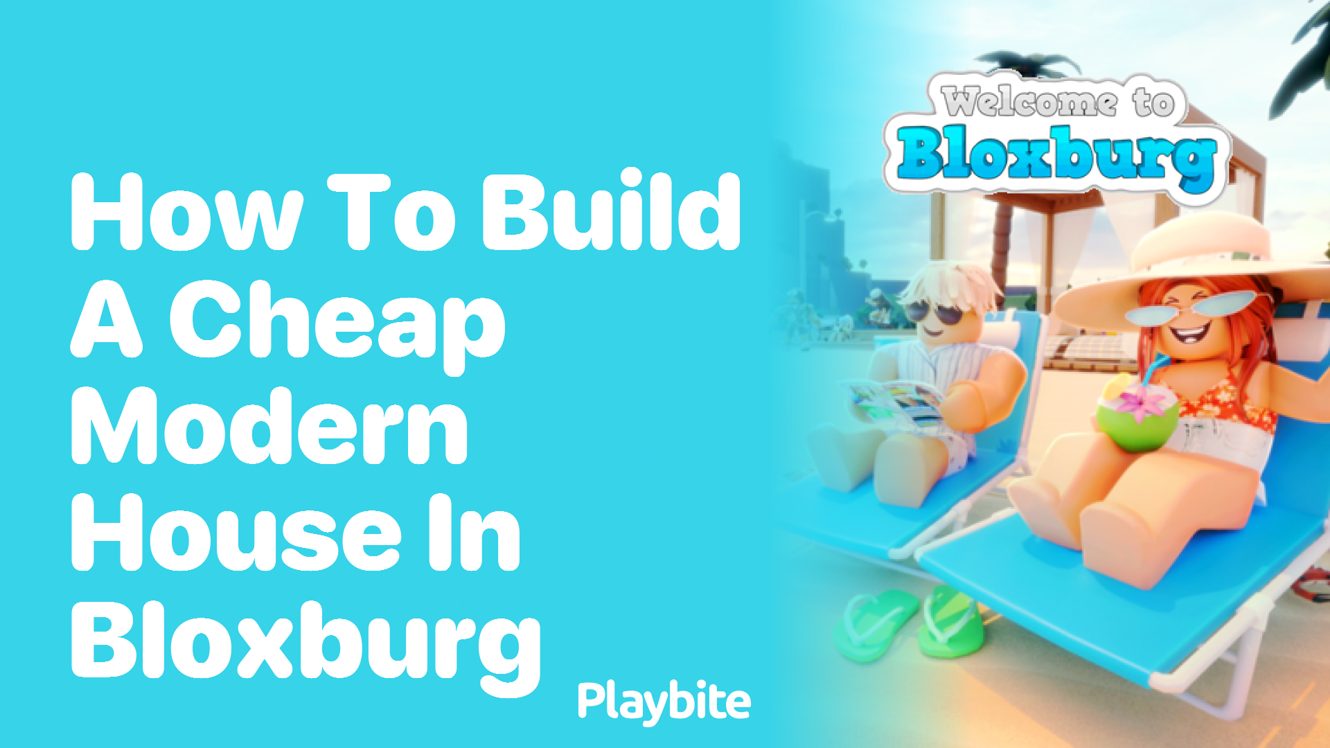 How to Build a Cheap Modern House in Bloxburg