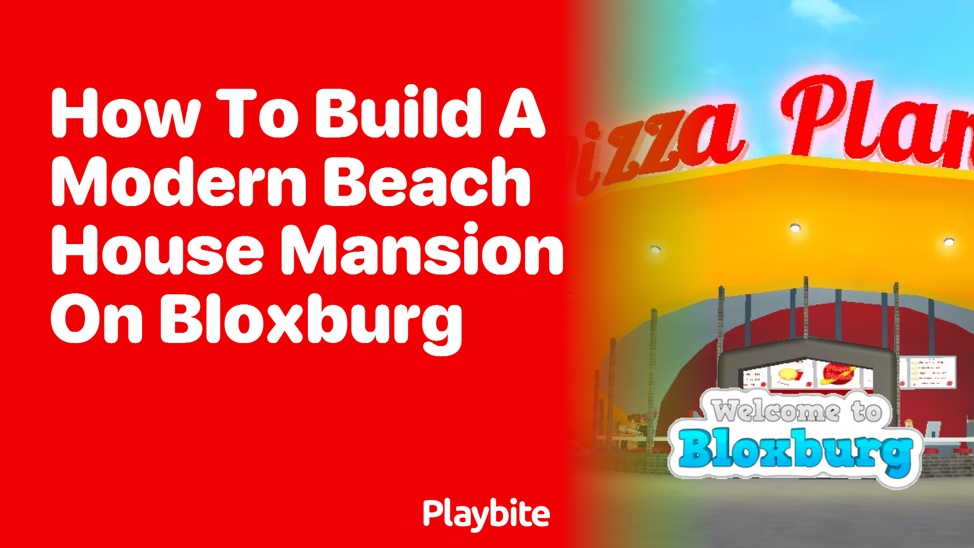 How to Build a Modern Beach House Mansion on Bloxburg