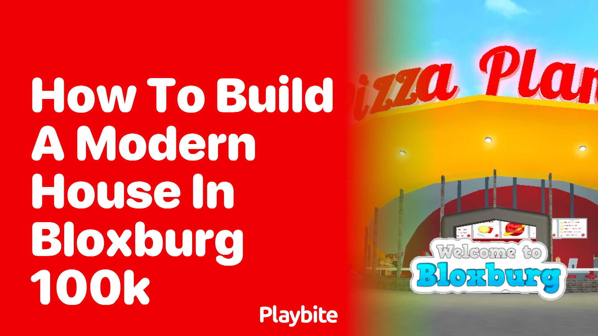 How to Build a Modern House in Bloxburg for 100K