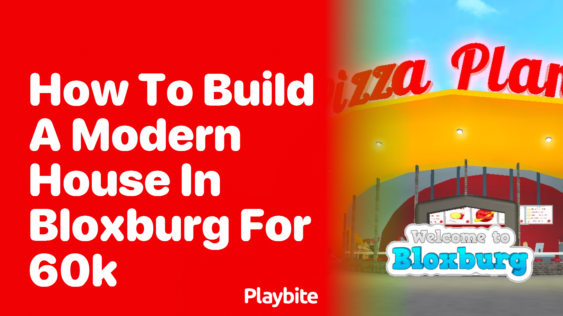 How to Build a Modern House in Bloxburg for 60K - Playbite