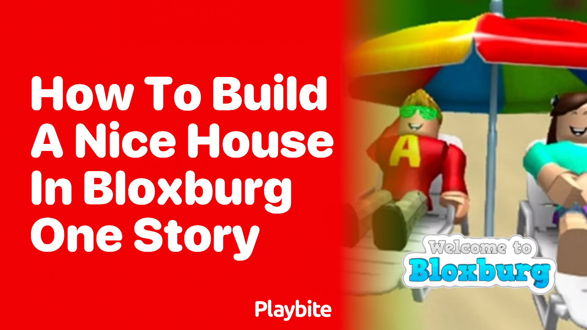 How to Build a Nice One-Story House in Bloxburg