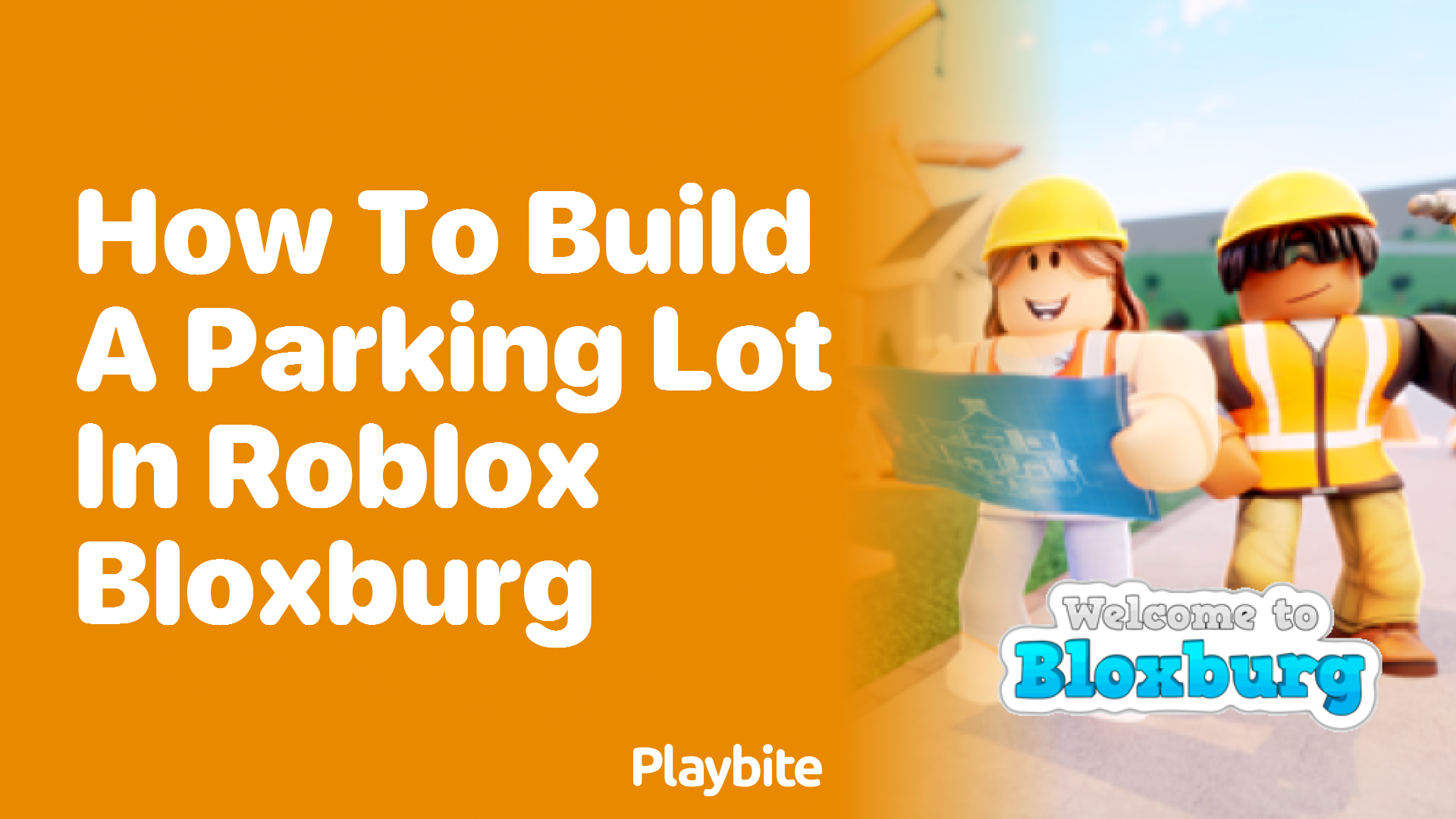 How to build a parking lot in Roblox Bloxburg