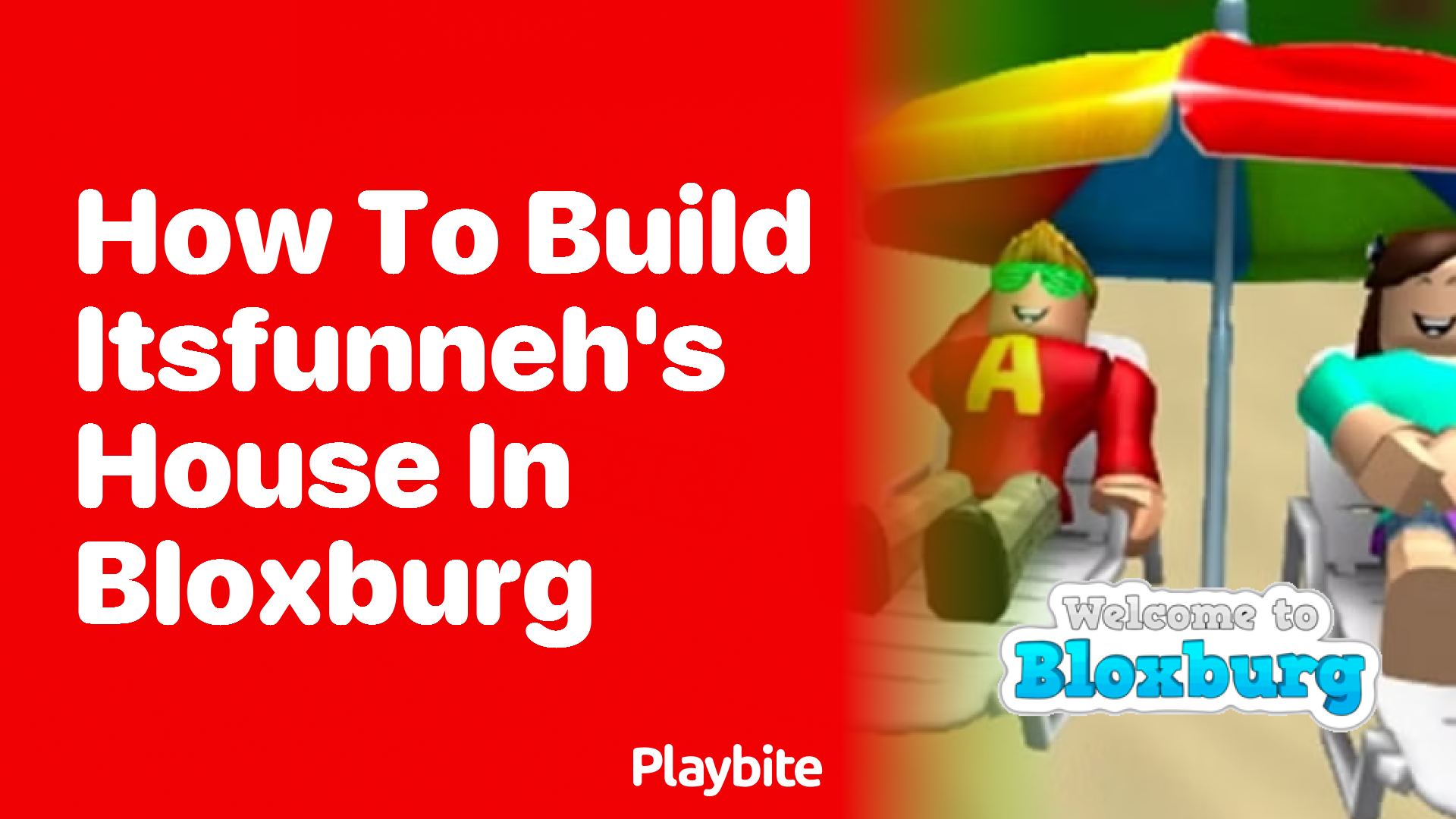 How to Build ItsFunneh&#8217;s House in Bloxburg