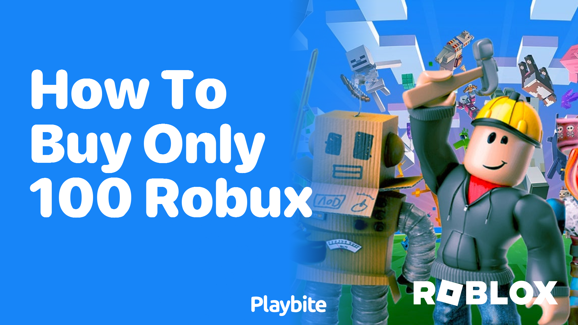 How to buy only 100 Robux