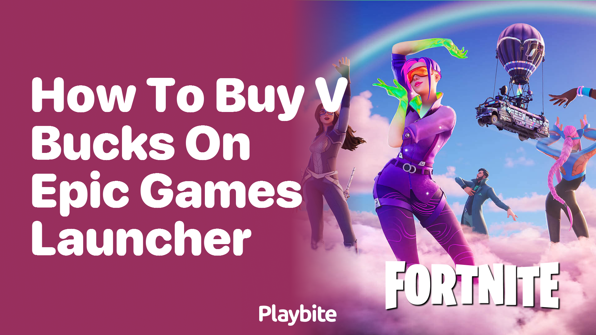 How to Buy V-Bucks on Epic Games Launcher - Playbite