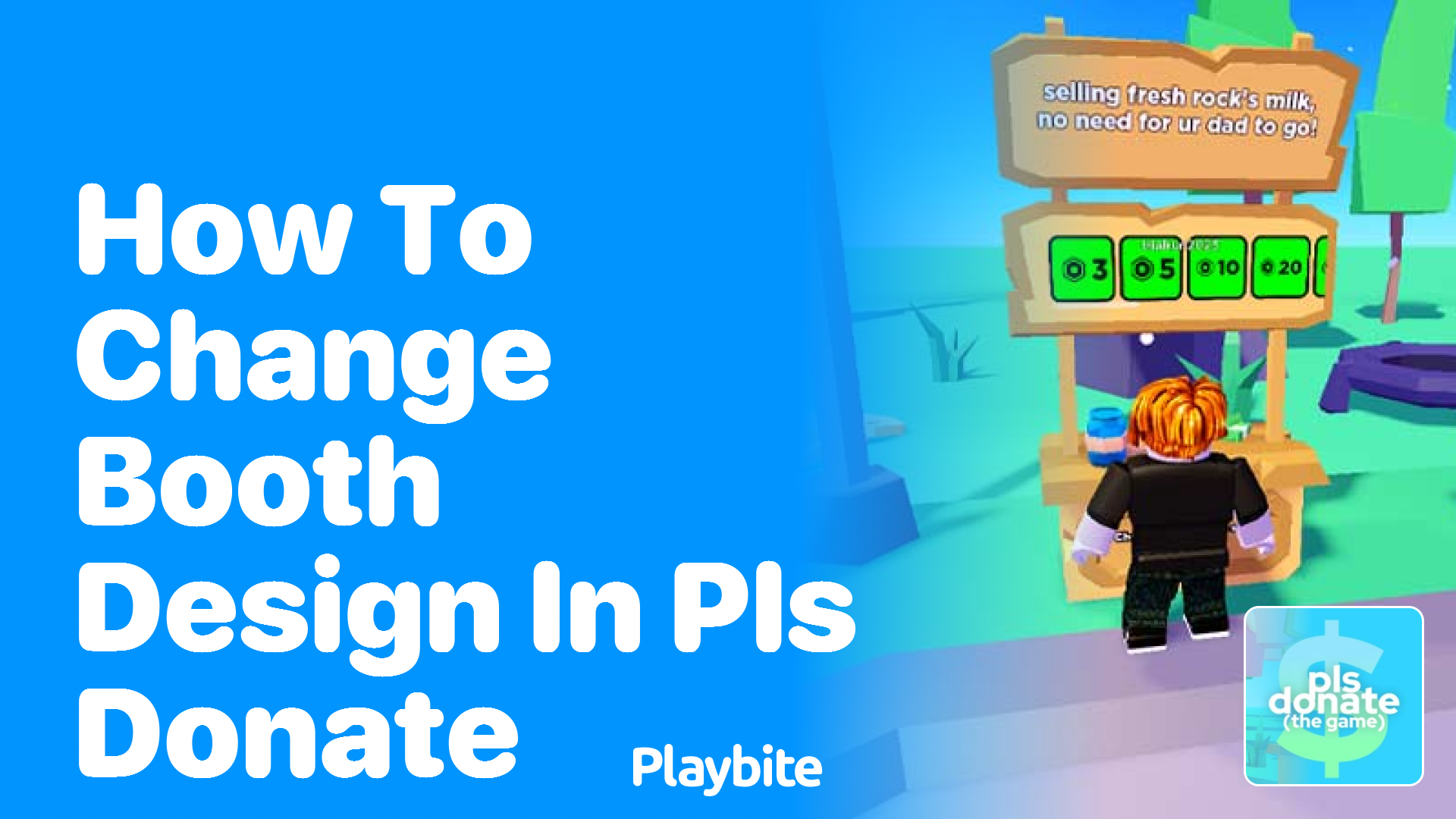 How to change your booth design in PLS DONATE