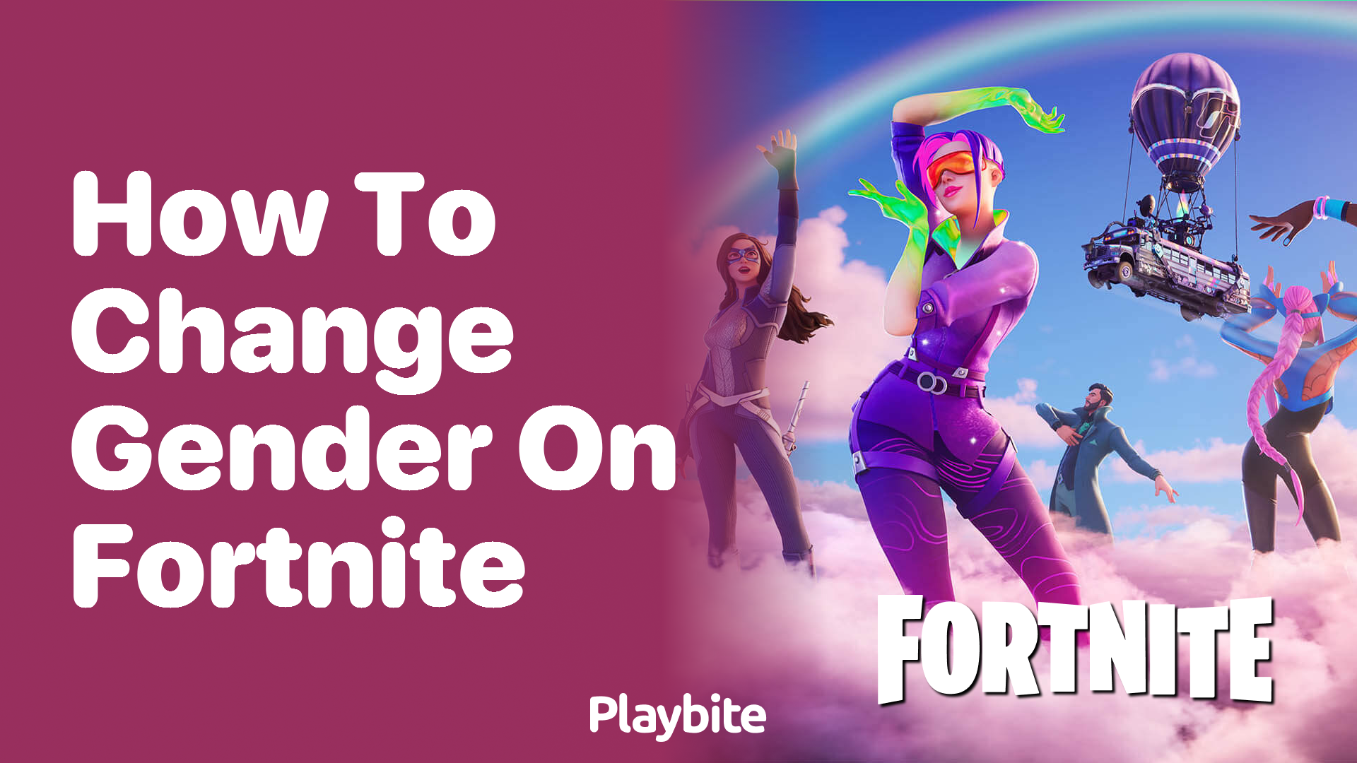 How to Change Gender on Fortnite - Playbite