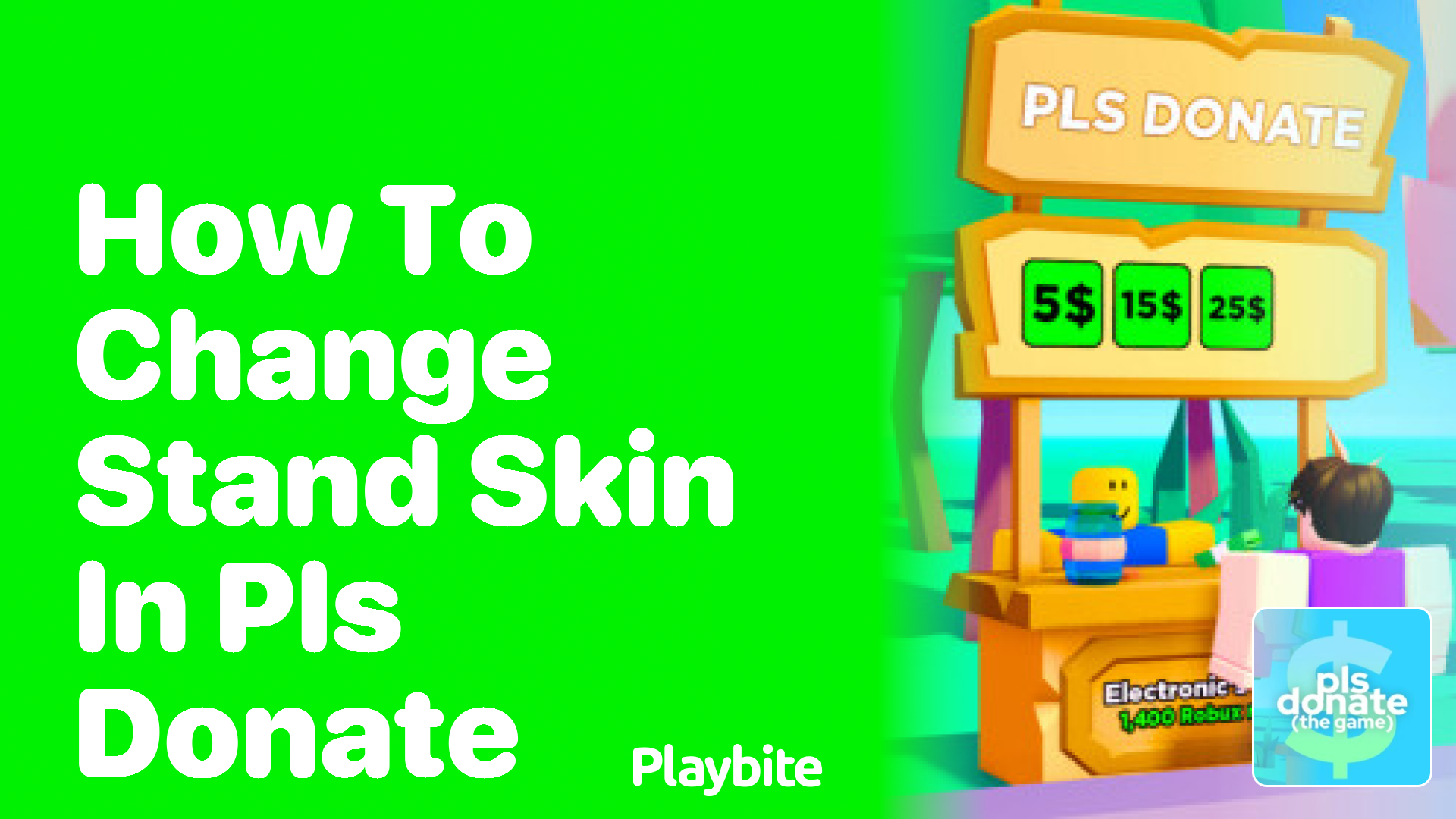 How to Change Stand Skin in PLS DONATE