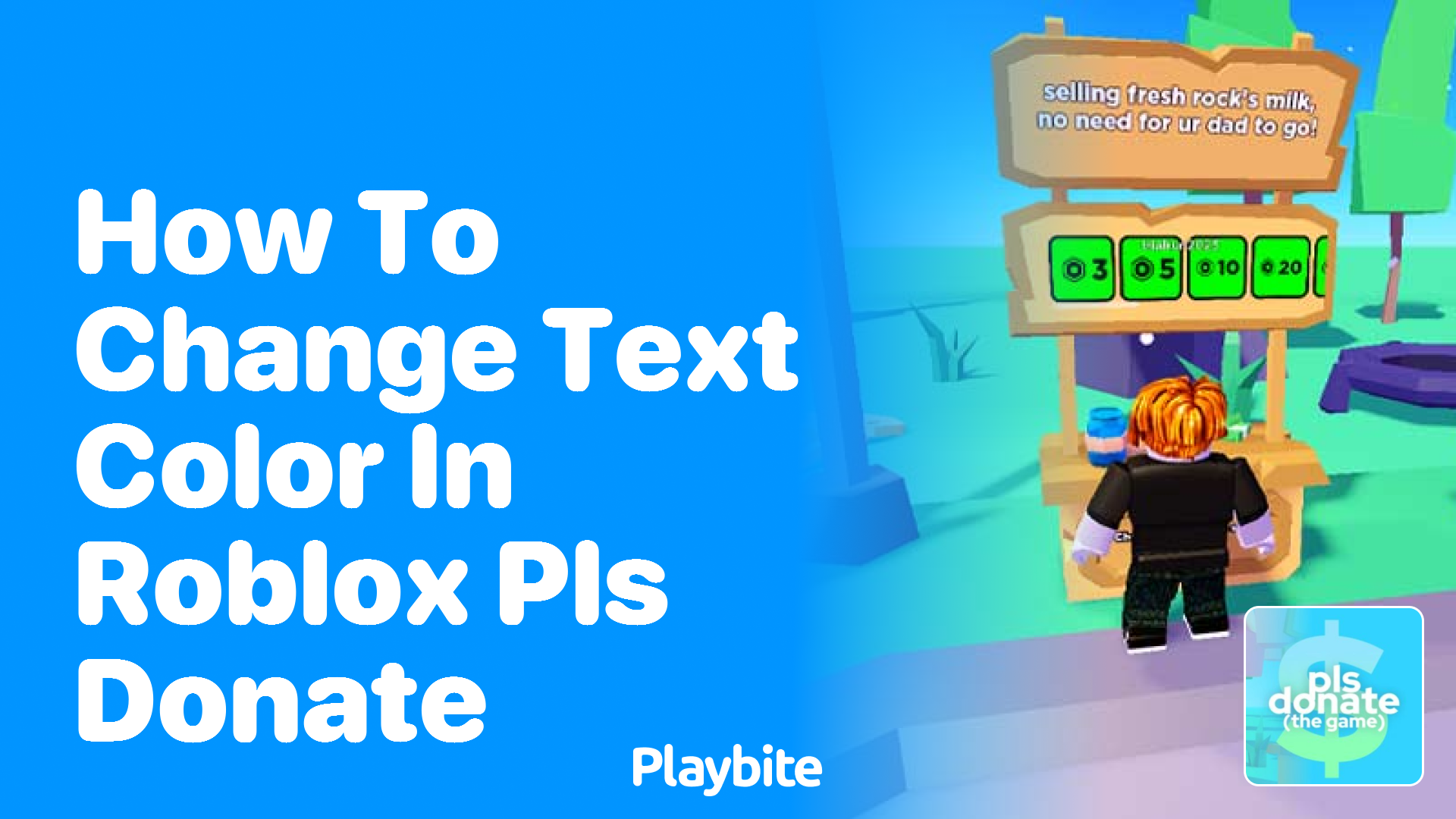 How to Change Text Color in Roblox PLS DONATE