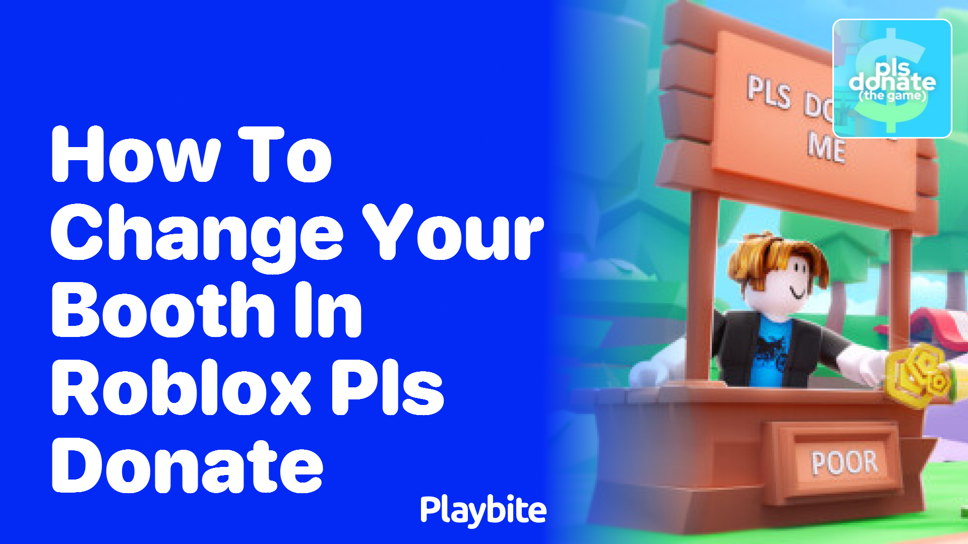 How to Change Your Booth in Roblox PLS DONATE