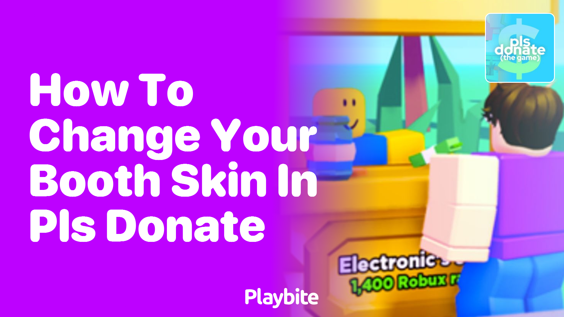 How to Change Your Booth Skin in PLS DONATE