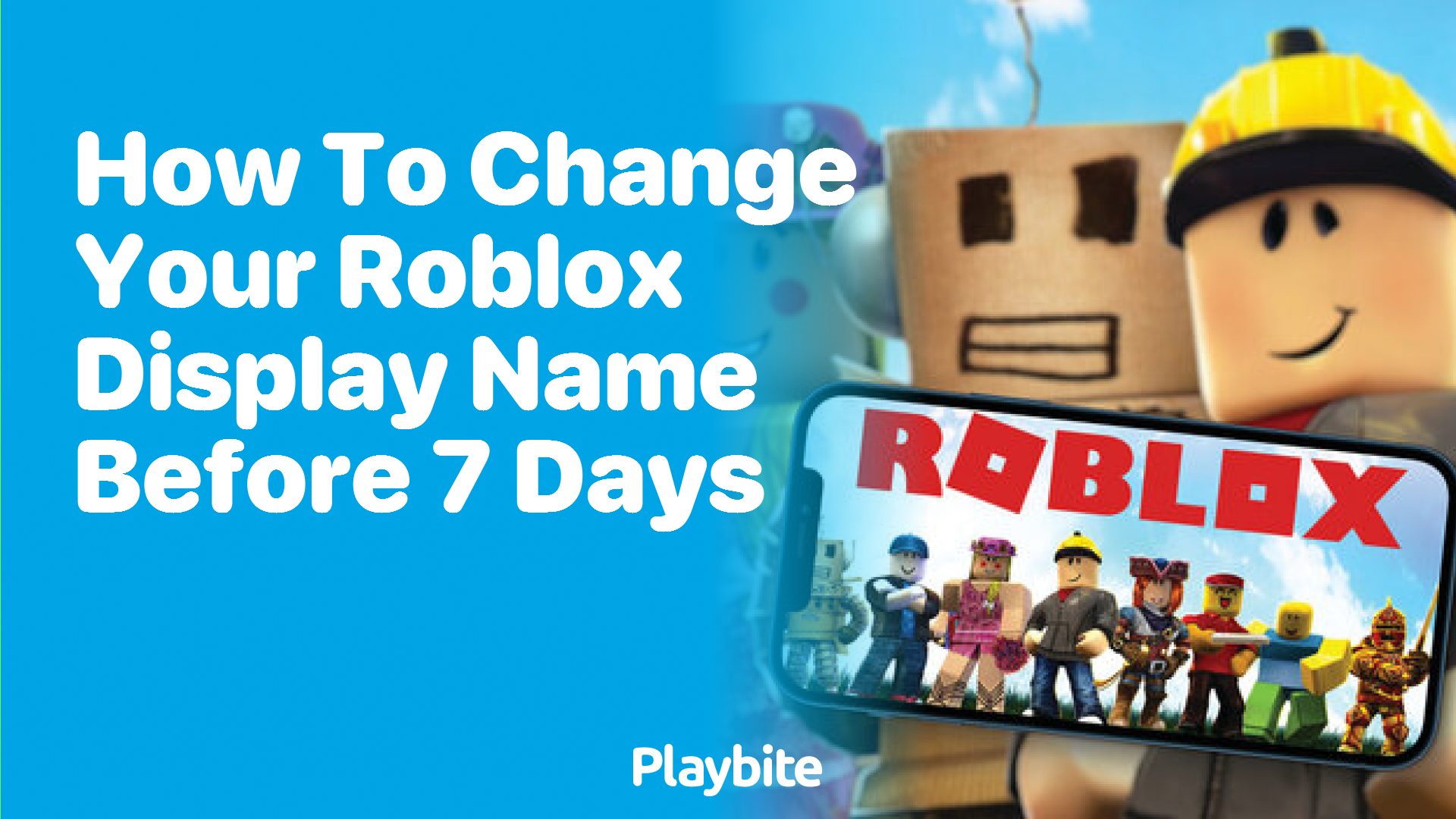 How to Change Your Roblox Display Name Before 7 Days - Playbite